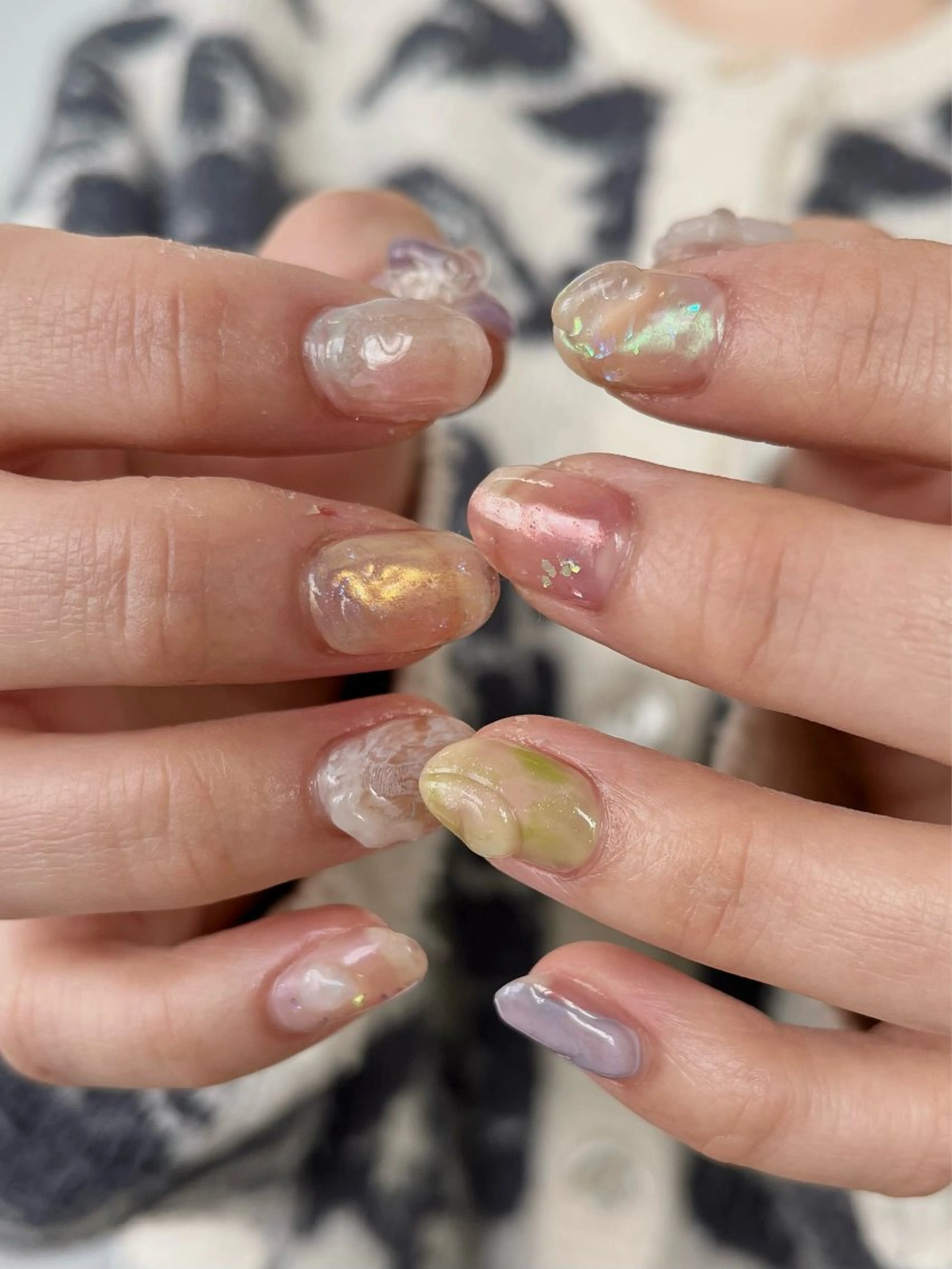 ネイル 春ネイル paragel /a k i n aのネイルデザイン