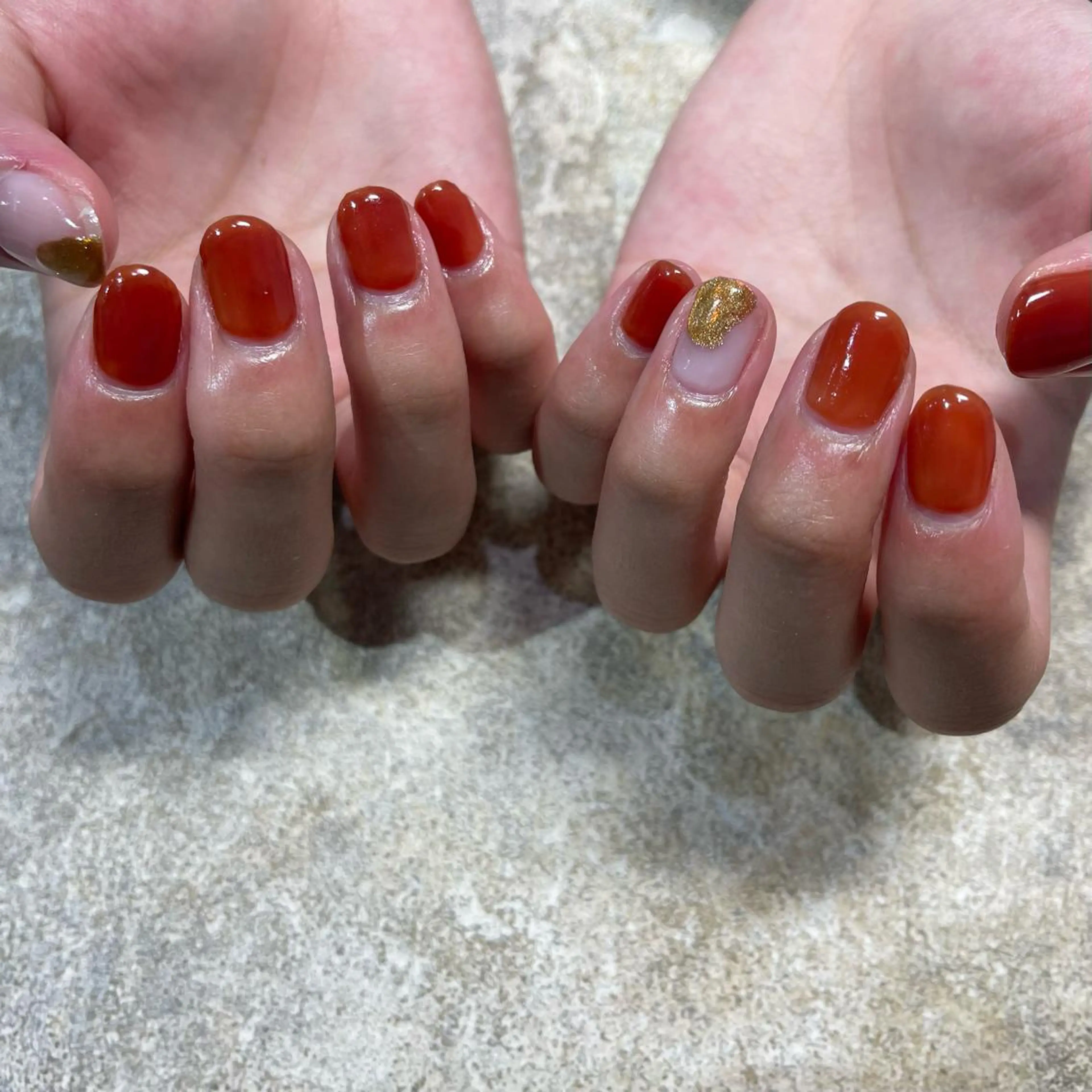 ネイル アートネイル ワンカラーネイル ｵｵﾀｹ ﾚｲﾅのネイルデザイン