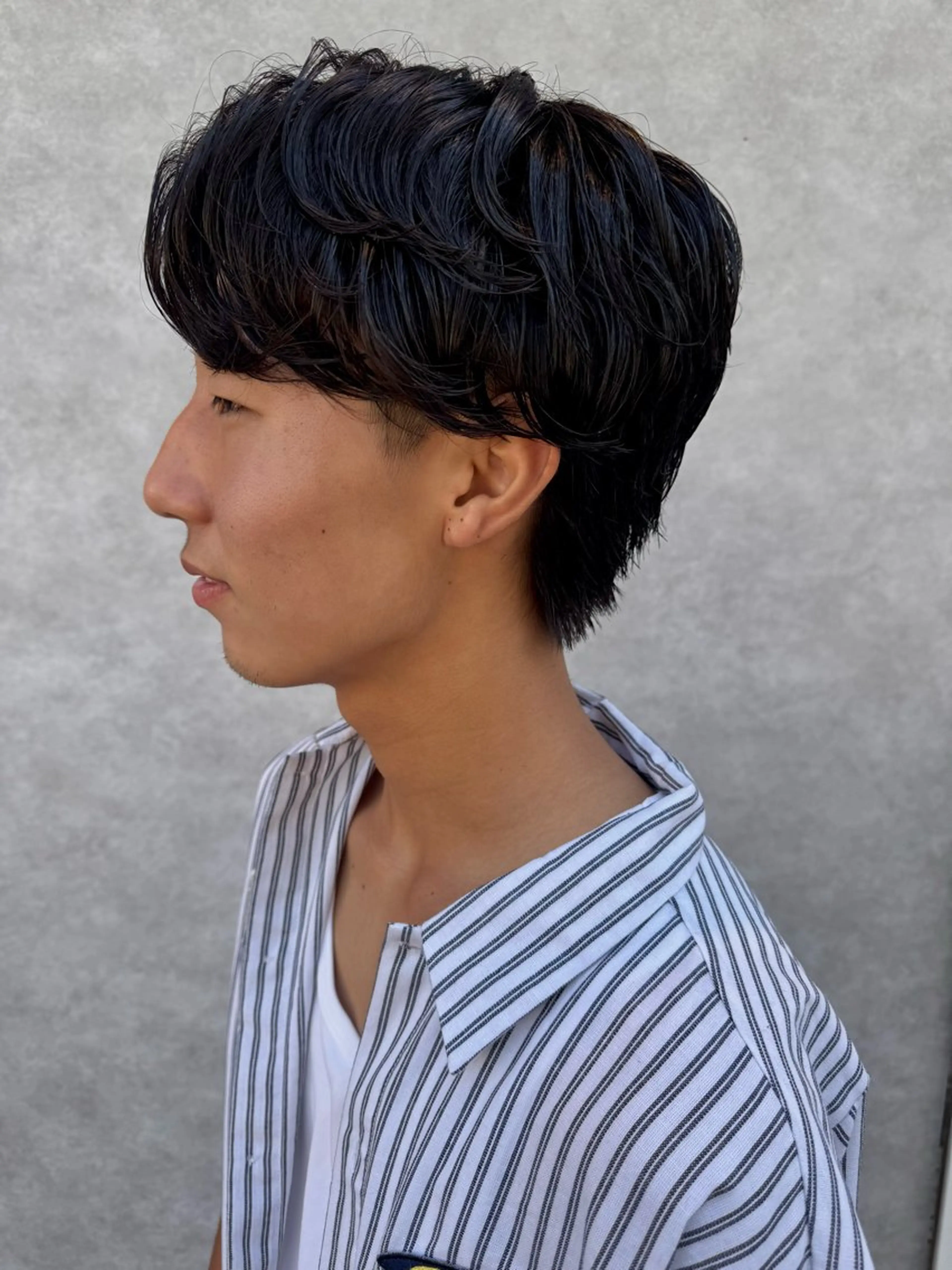 メンズ カット パーマ 米元 春奈のヘアスタイル