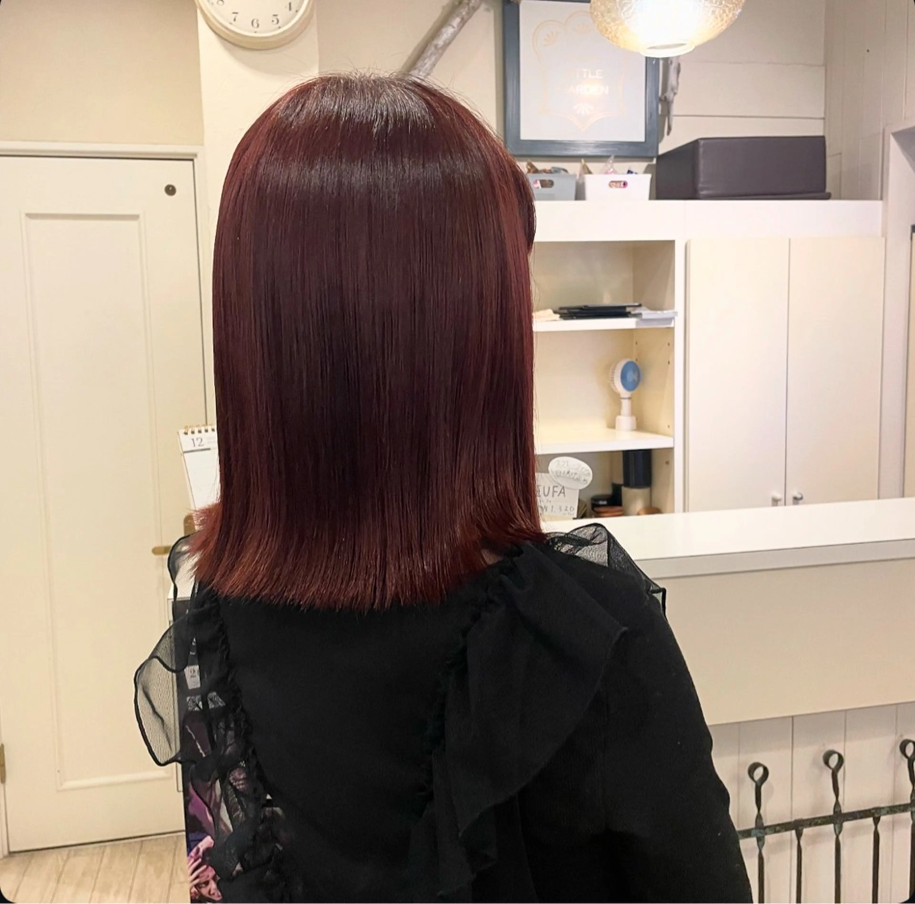 ミディアム カラー カシス レッドカラー ヘアカラー LittleGarden所属・リトルガーデン/ yuka🧁‎‎のヘアスタイル