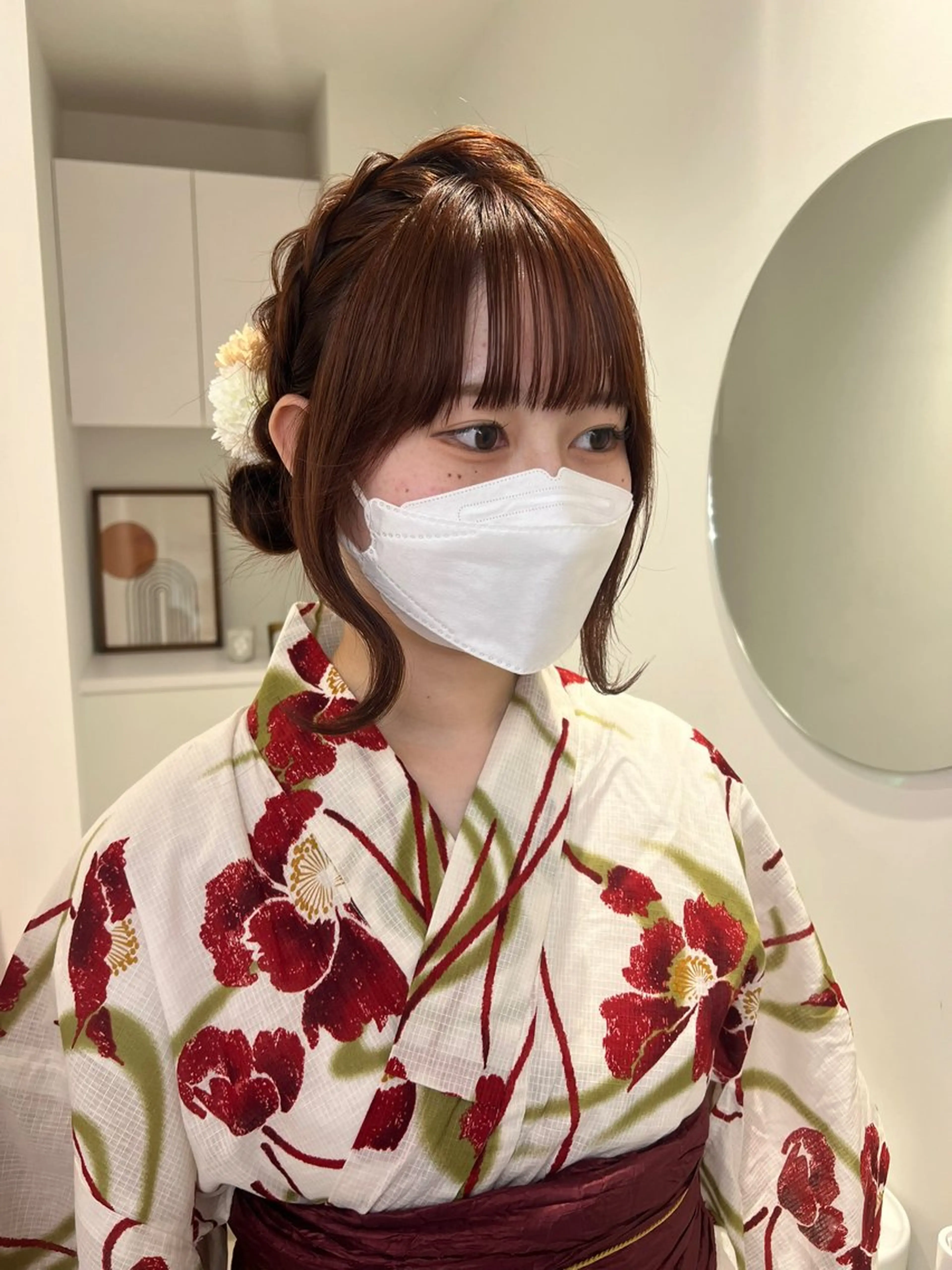 ヘアアレンジ 着付け アレンジ/ブラウン カラー HARU🕯のヘアスタイル