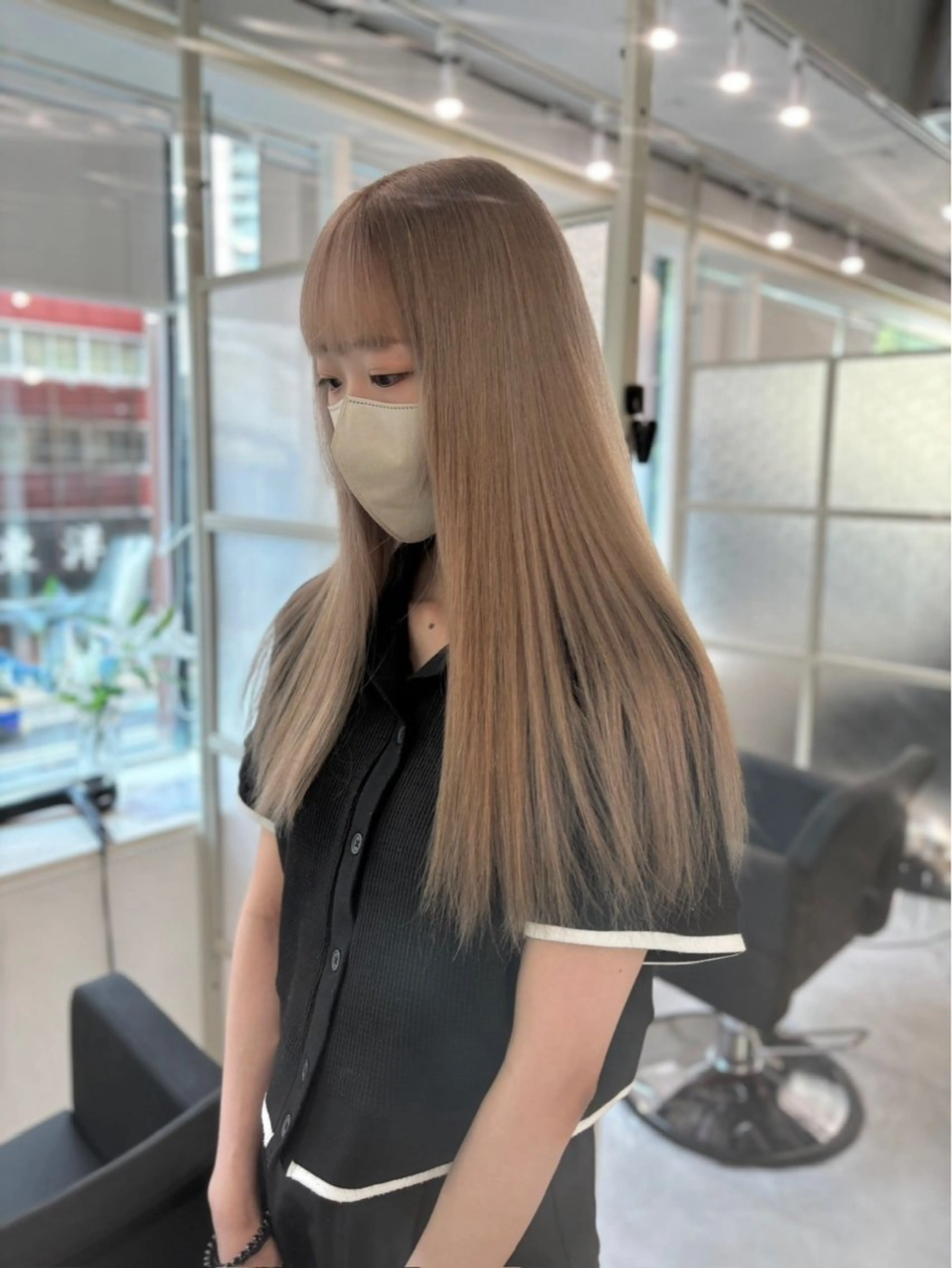 ロング カラー marshu所属・似合わせ/艶カラー /大阪/nanaのヘアスタイル