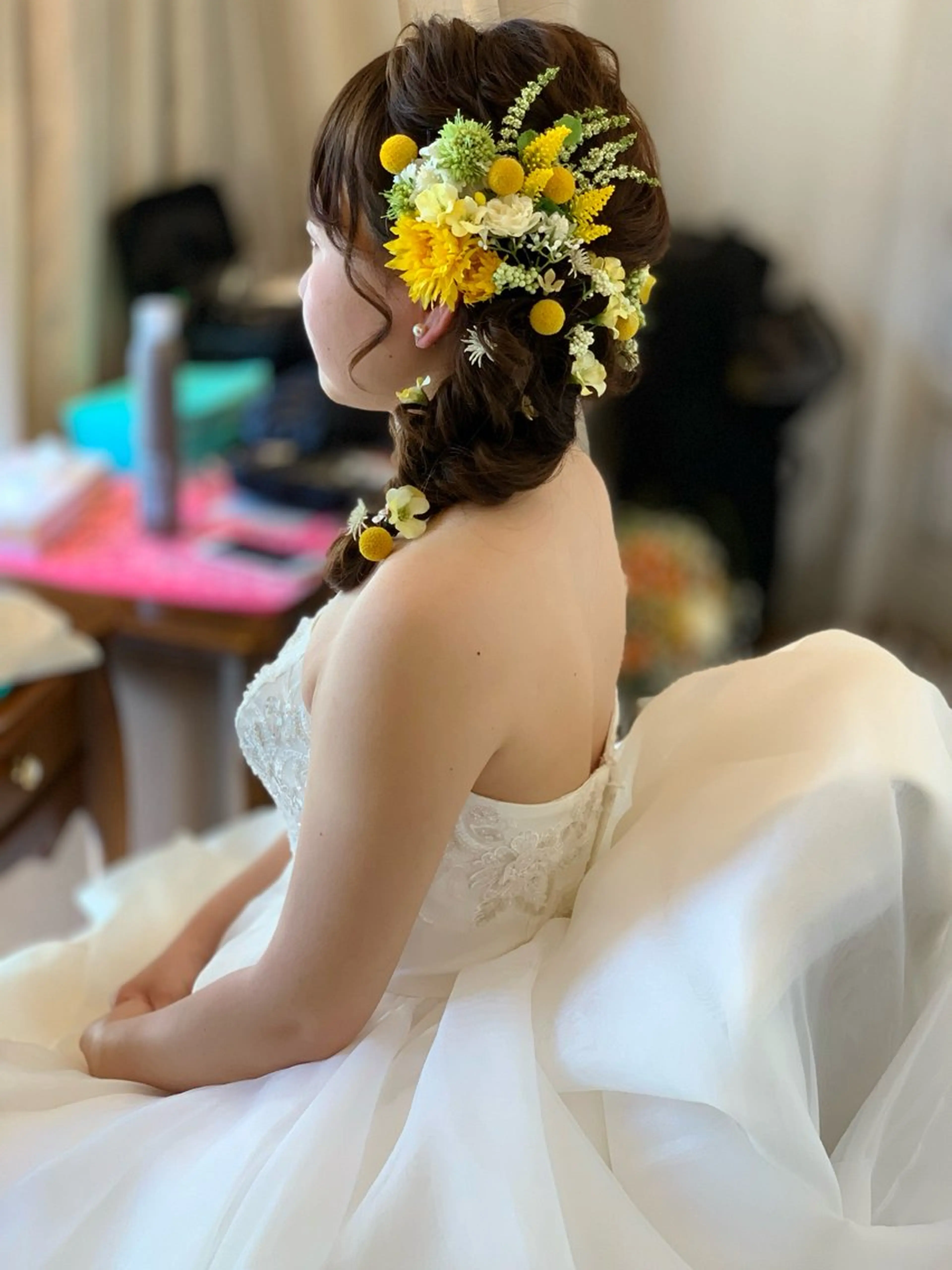 ロング ヘアセット BRAIDS💎愛子 大人ハイライト💎のヘアスタイル