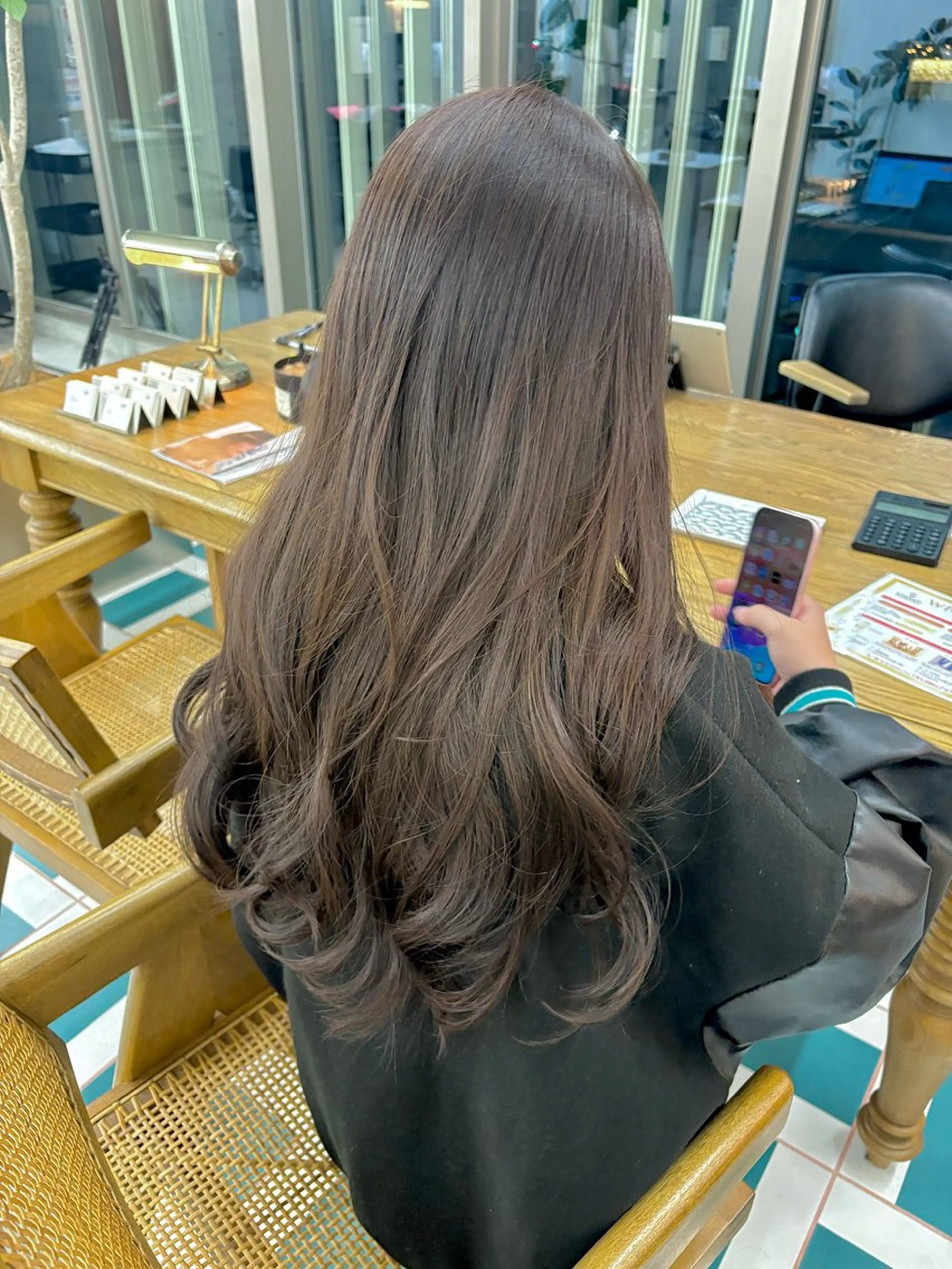 ロング ヘアカラー トリートメント AYAKA/名古屋/ 栄/ボブ/透明カラーのヘアスタイル