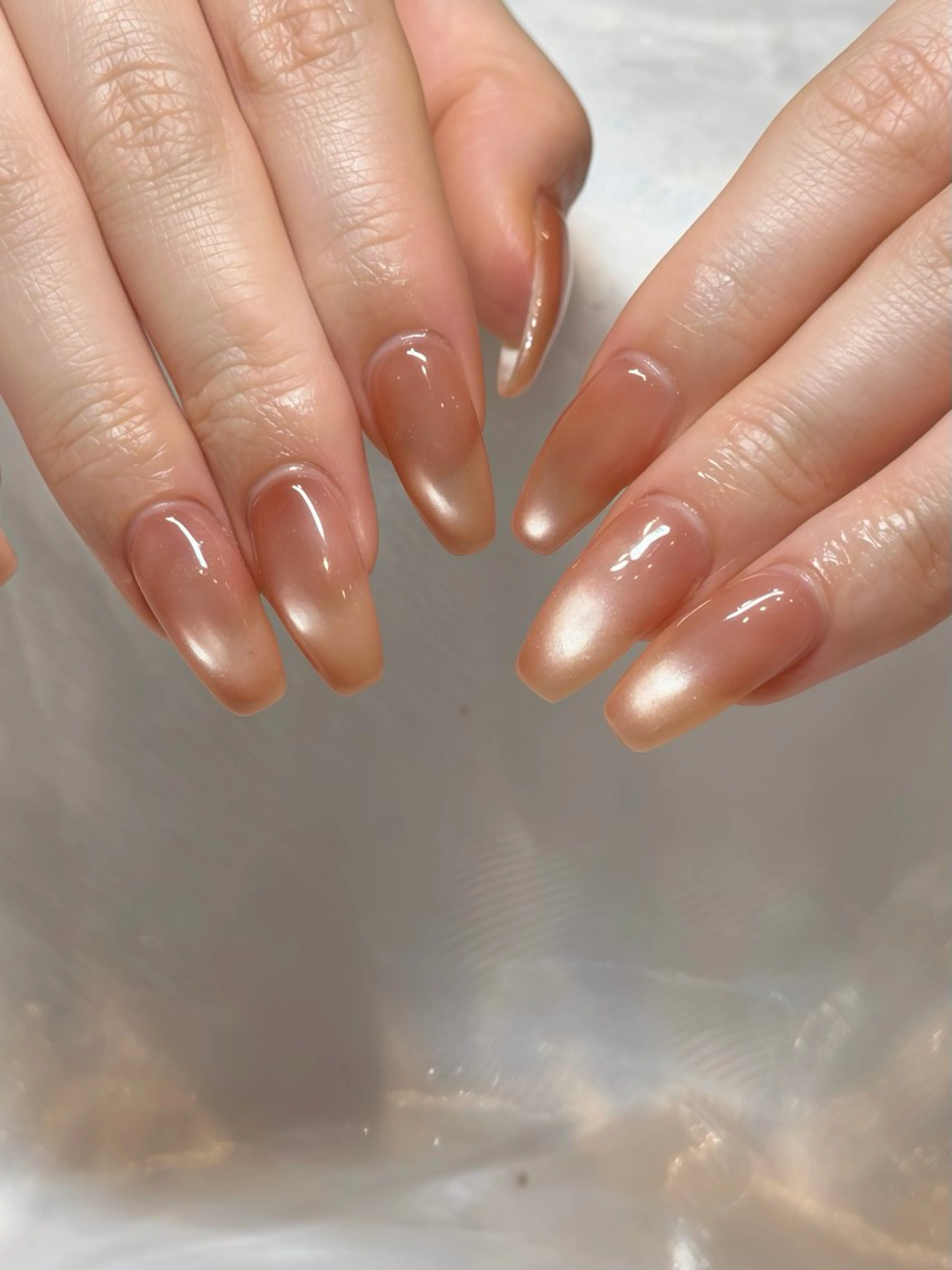 ネイル ビー玉ネイル nailsalon moe.所属・yume 大人かわいいネイルのネイルデザイン