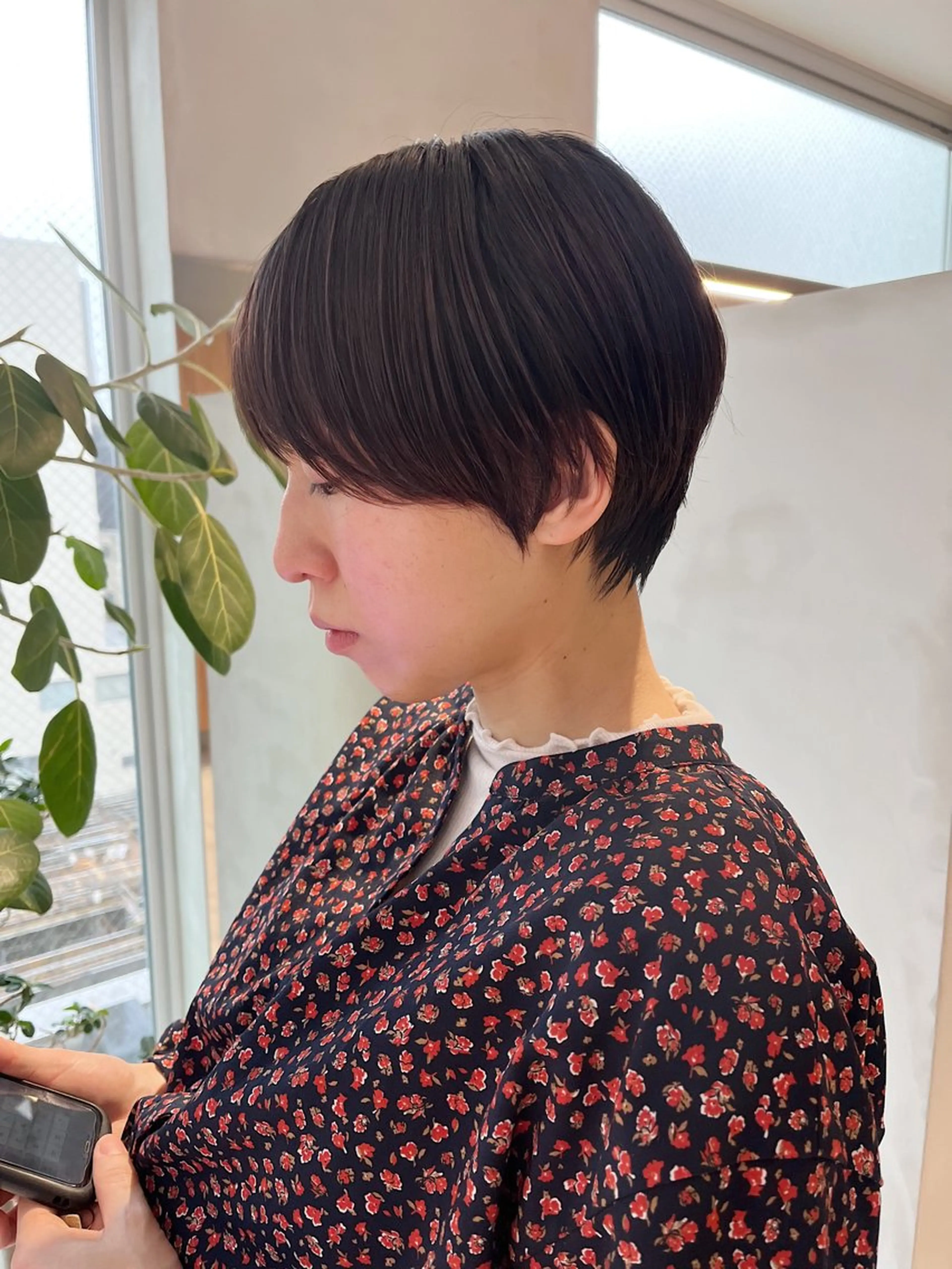 ショート 🫒🫒ブリーチなし 艶カラー🫒ヤマシロのヘアスタイル