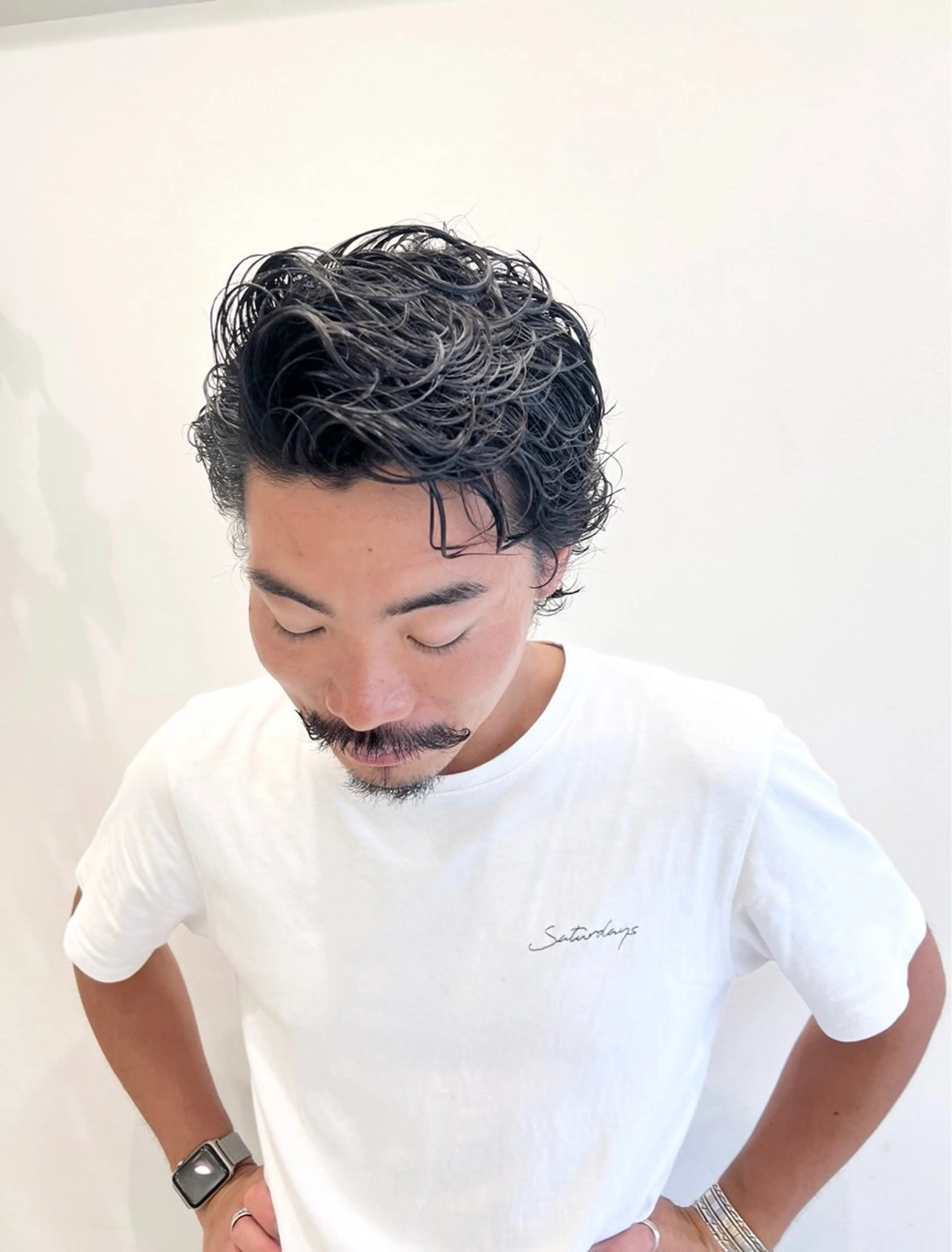 ショート パーマ メンズ メンズパーマ 似合わせカット🫧 /パーマRINAのヘアスタイル