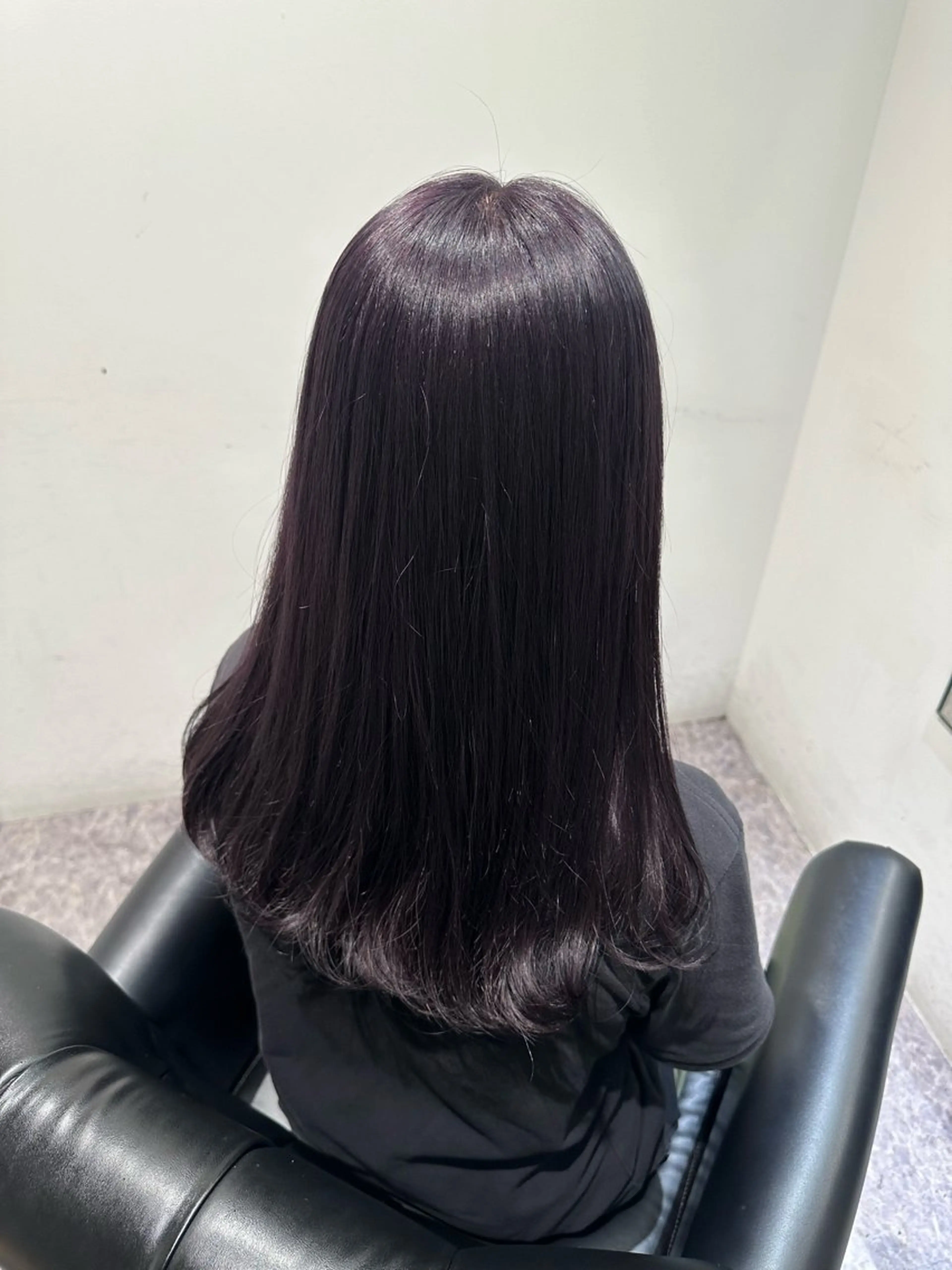 カラー ラベンダーカラー カット ヘアカラー Mio｜ぱつっとボブ ｜髪質改善ストレートのヘアスタイル