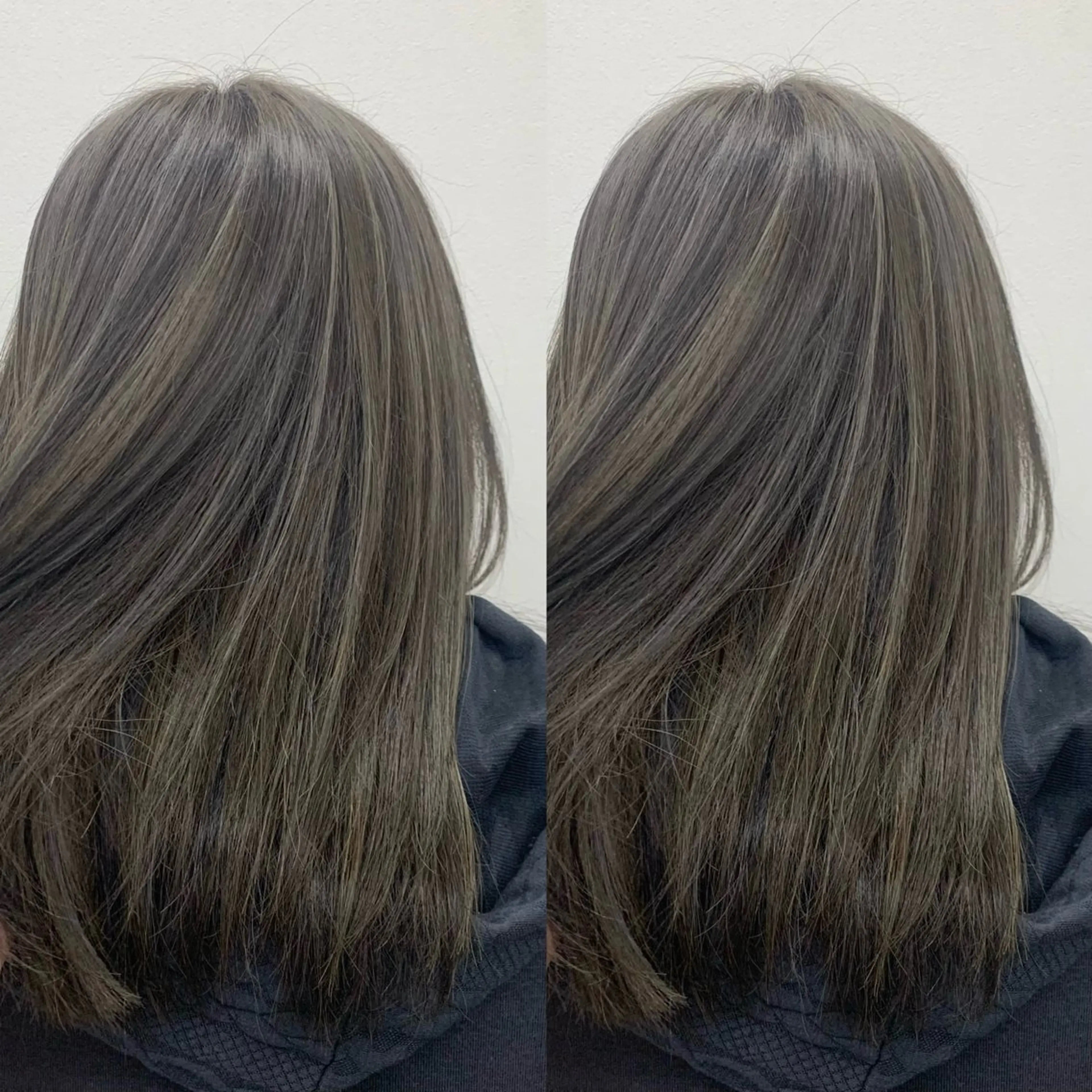 セミロング ブリーチ無しカラー✨ 美鈴のヘアスタイル