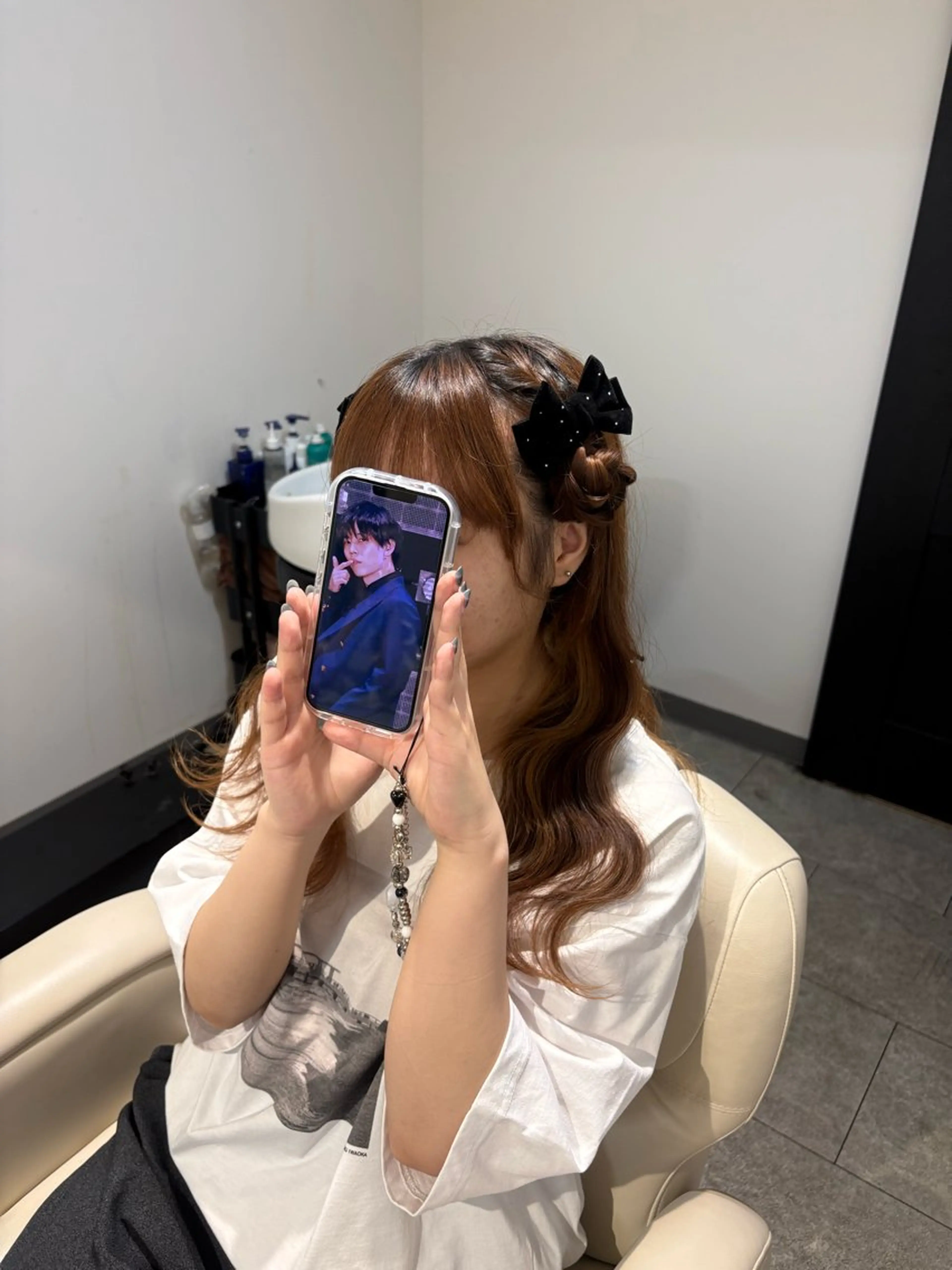 セミロング neaf 六本木店所属・六本木🫧ハイライト 望月彩音のヘアスタイル