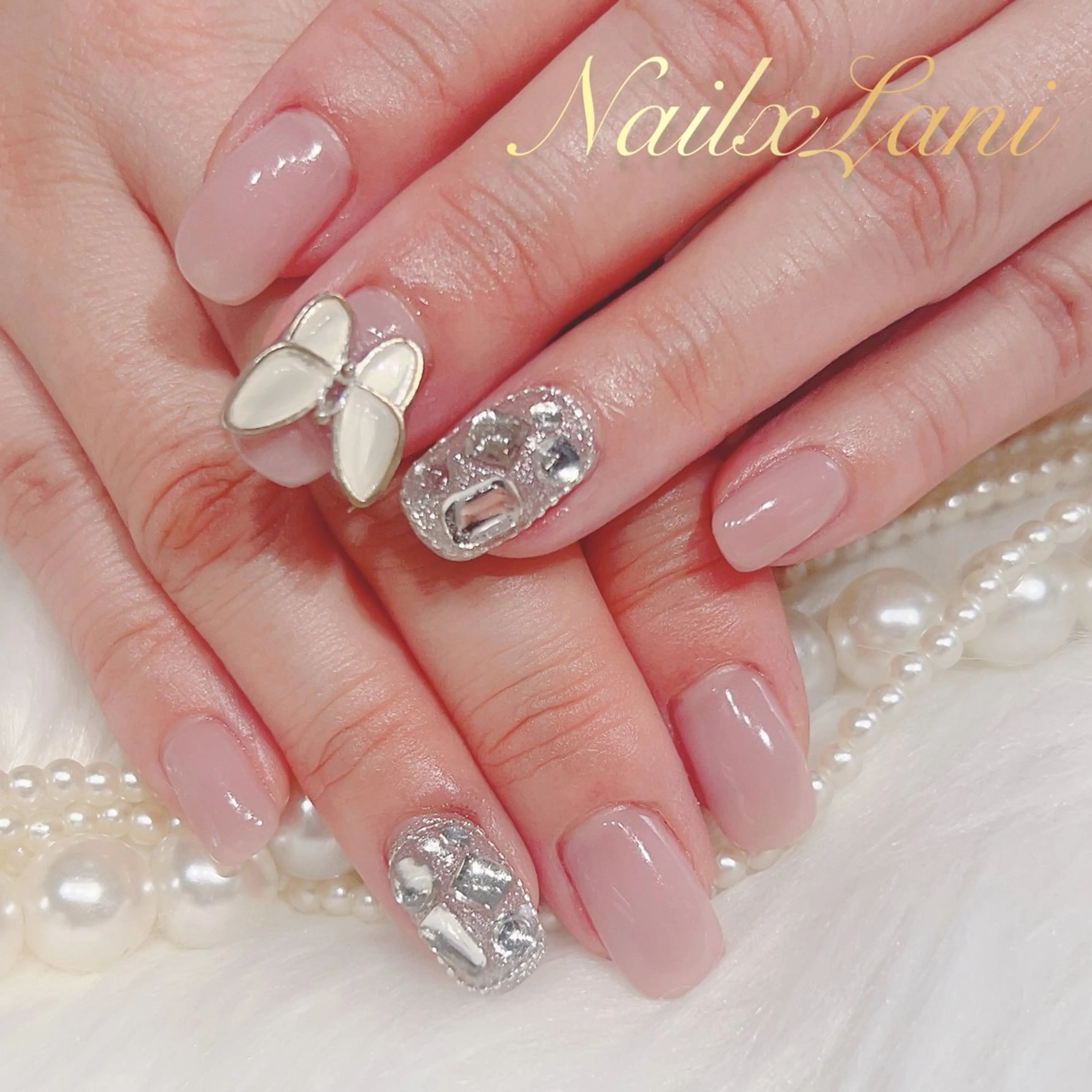 ネイル フットネイル ジェルネイル マグネットネイル パラジェル ネイルチップ Nail×Lani 深爪矯正対応◎のネイルデザイン