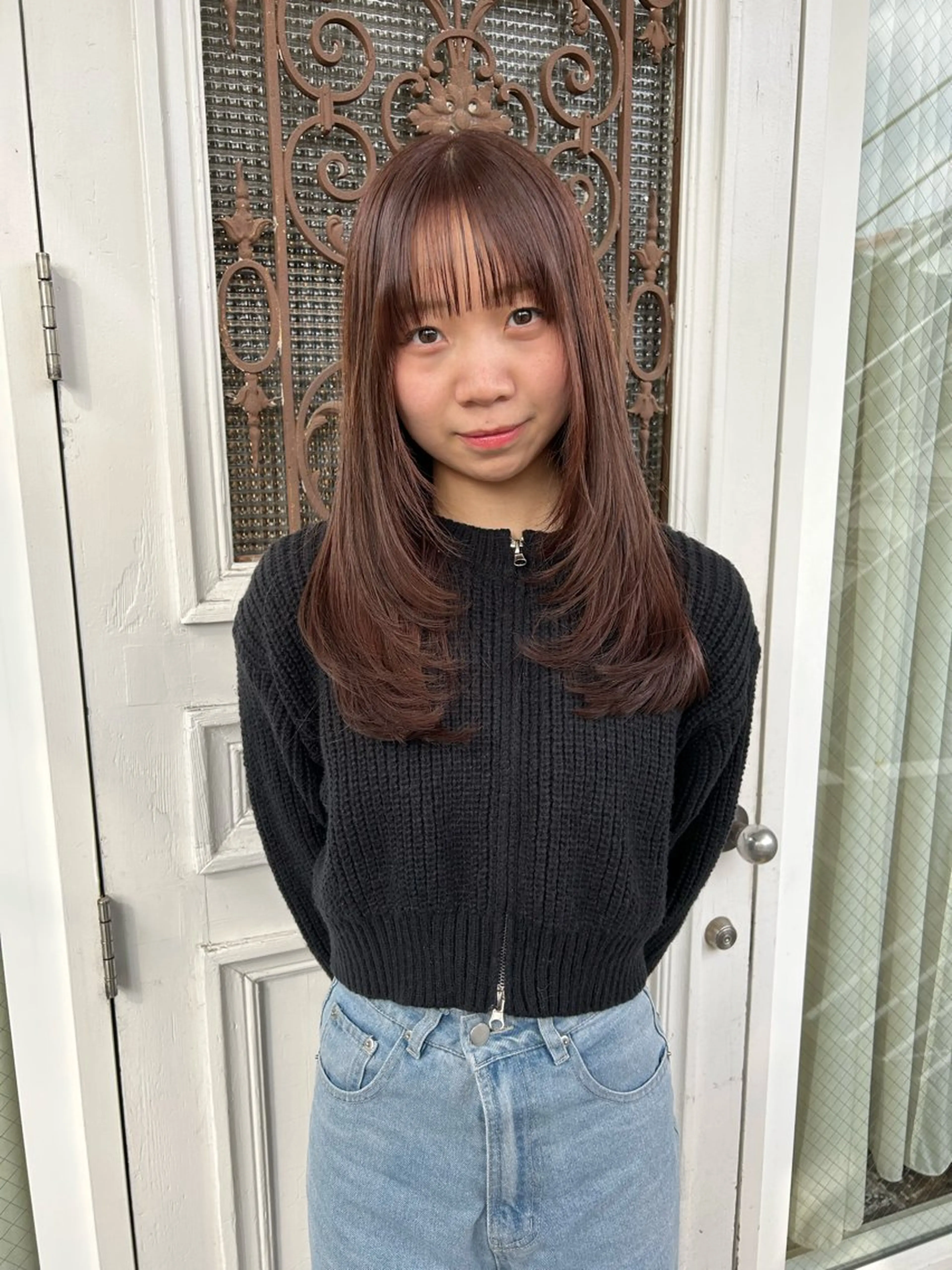 ブリーチなしダブルカラーの写真