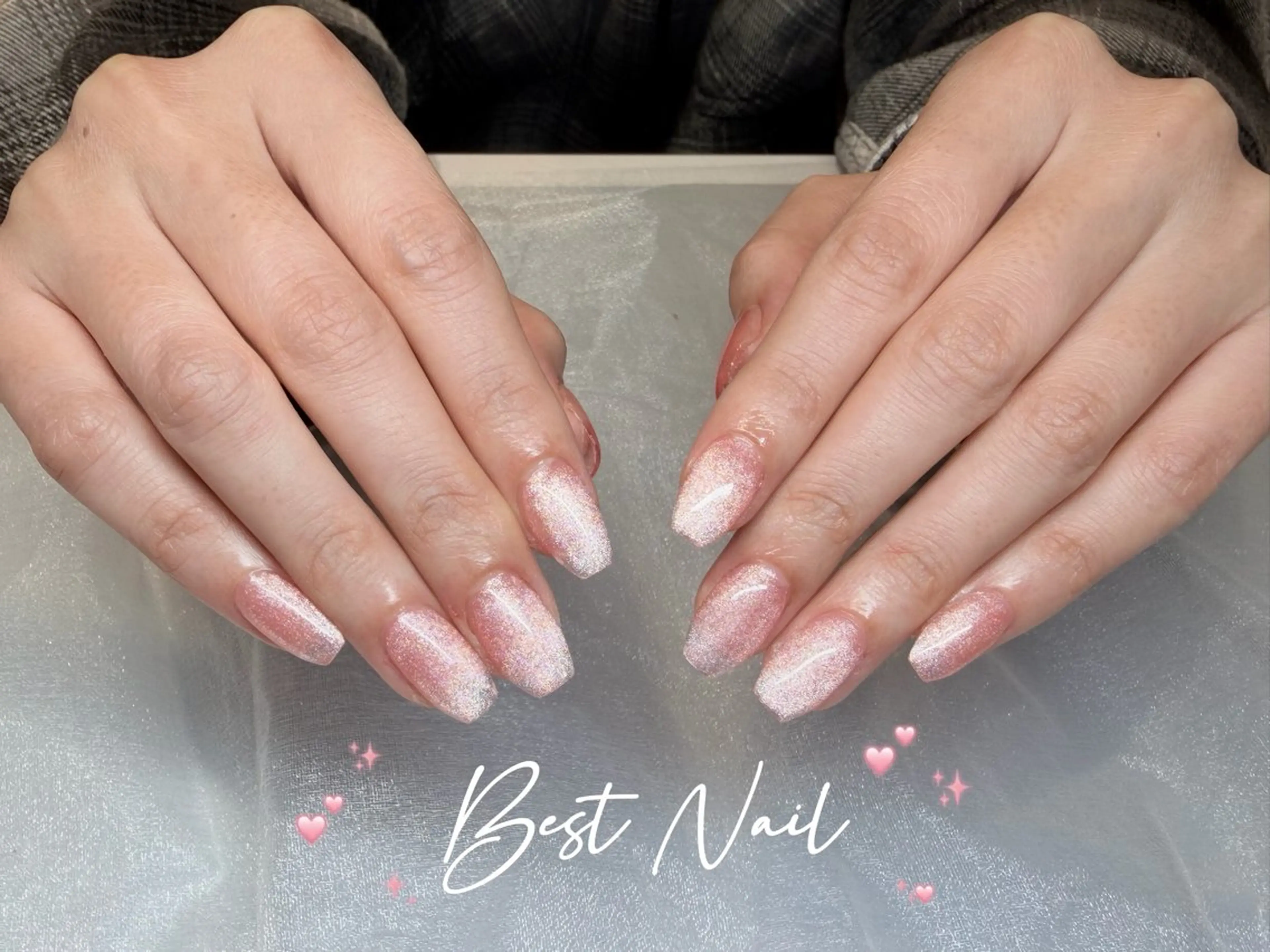ネイル アートネイル オーロラネイル クリアネイル 長さ出し フレンチネイル ハンドネイル ハンドケア best nail— misaのネイルデザイン
