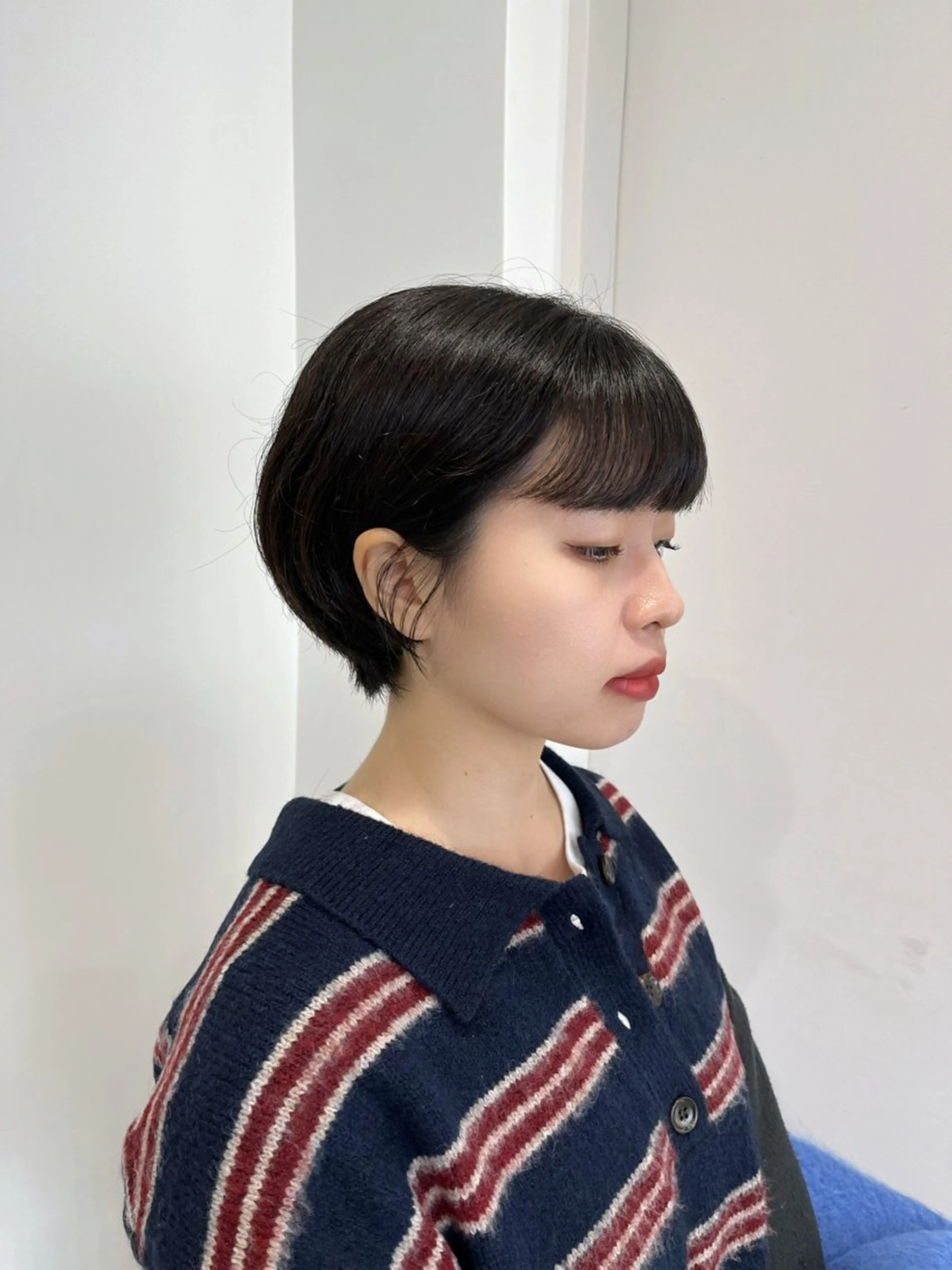 ショート 縮毛矯正/ハイトーン /パーマ/前原汐🎐のヘアスタイル