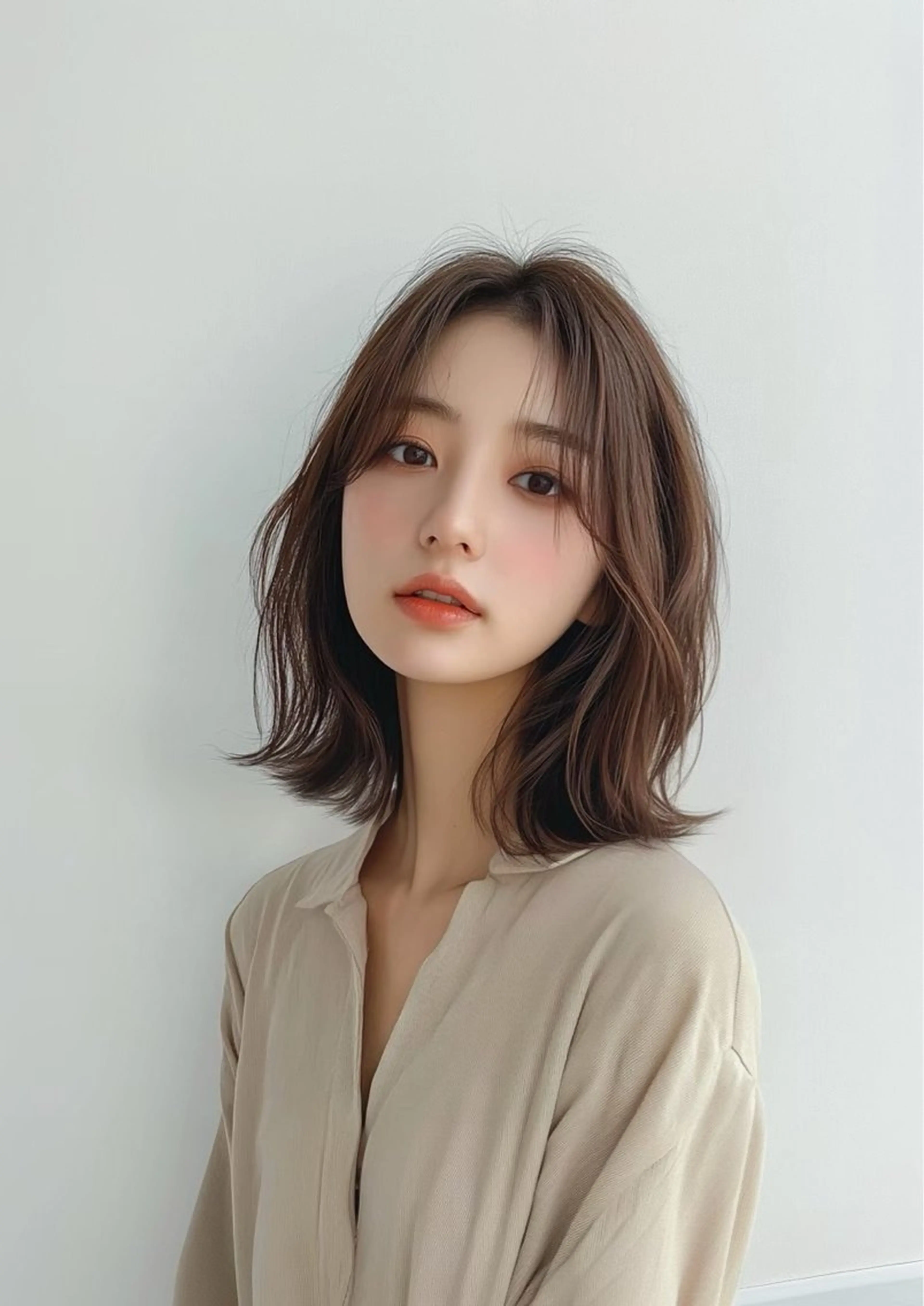 ミディアム カラー ボブ レイヤーカット 似合わせショート特化 ✨松本のヘアスタイル