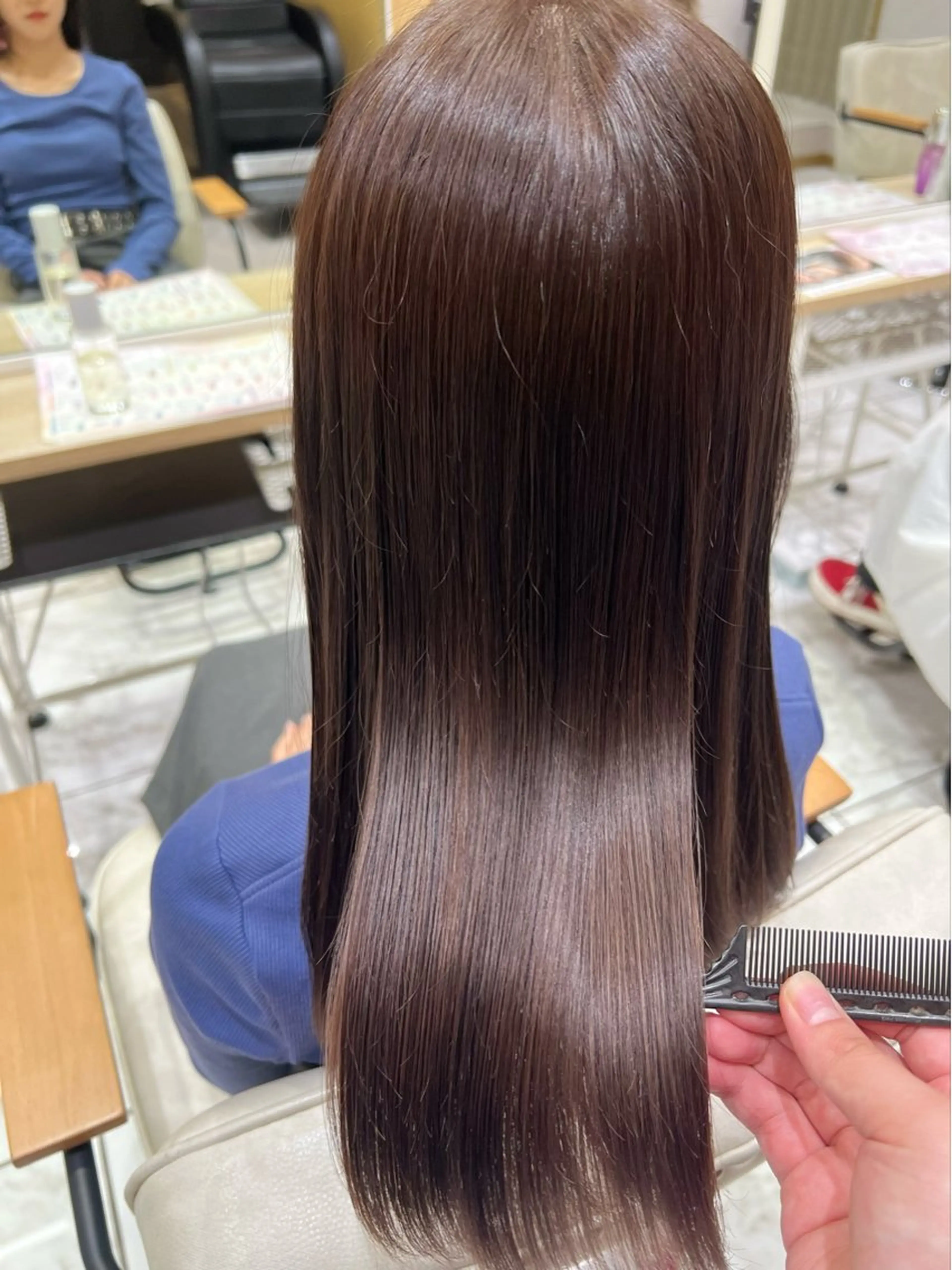 ミディアム 髪質改善 ヘアカラー トリートメント オシャレデザイン 🧺🪽/SHUNOのヘアスタイル