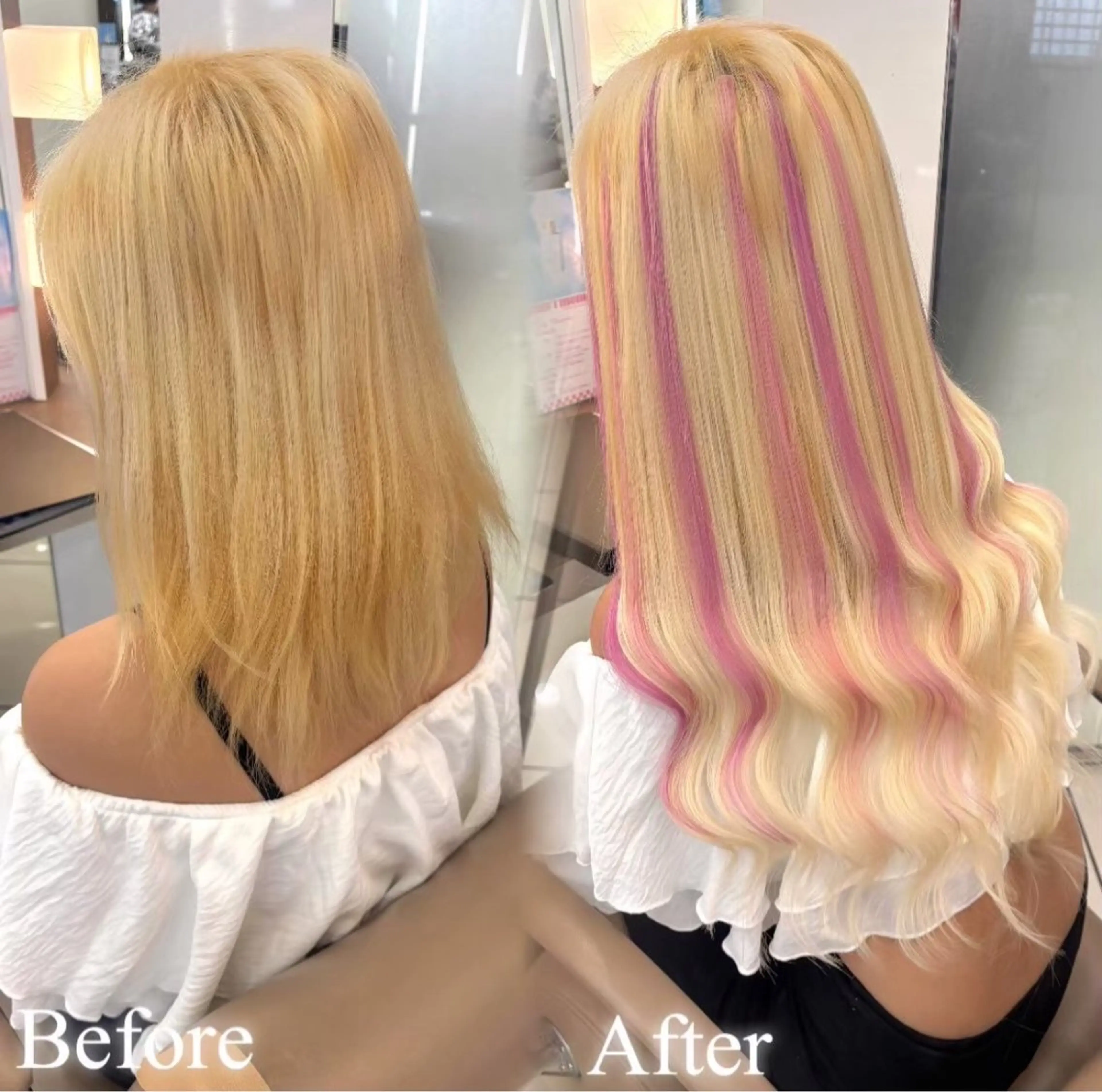 セミロング エクステ 横浜　アレンジ💫／ エクステ🎀／ルナのヘアスタイル