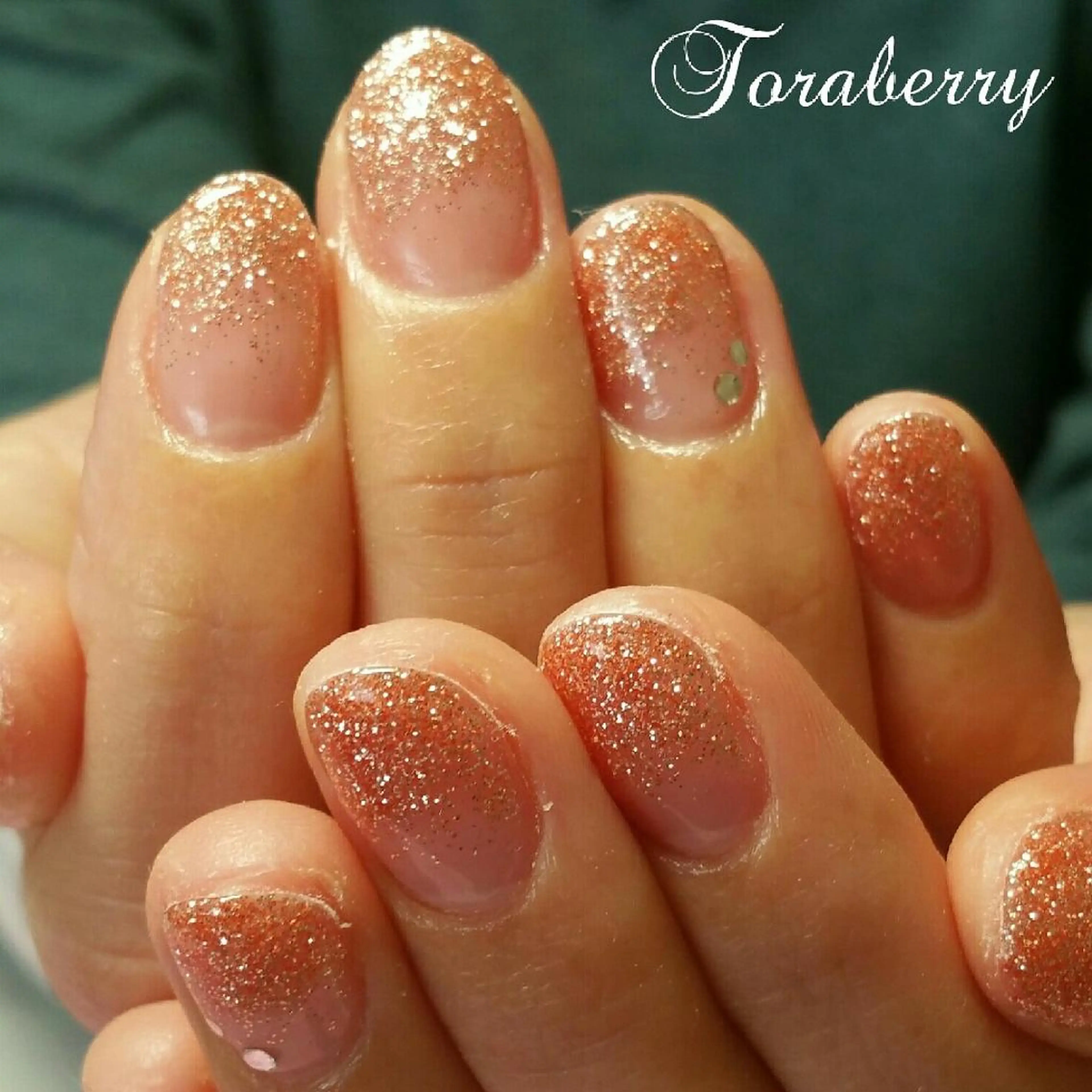 ネイル グラデーション ラメ(グリッター) ラメグラデーション ネイリスト なつみのネイルデザイン