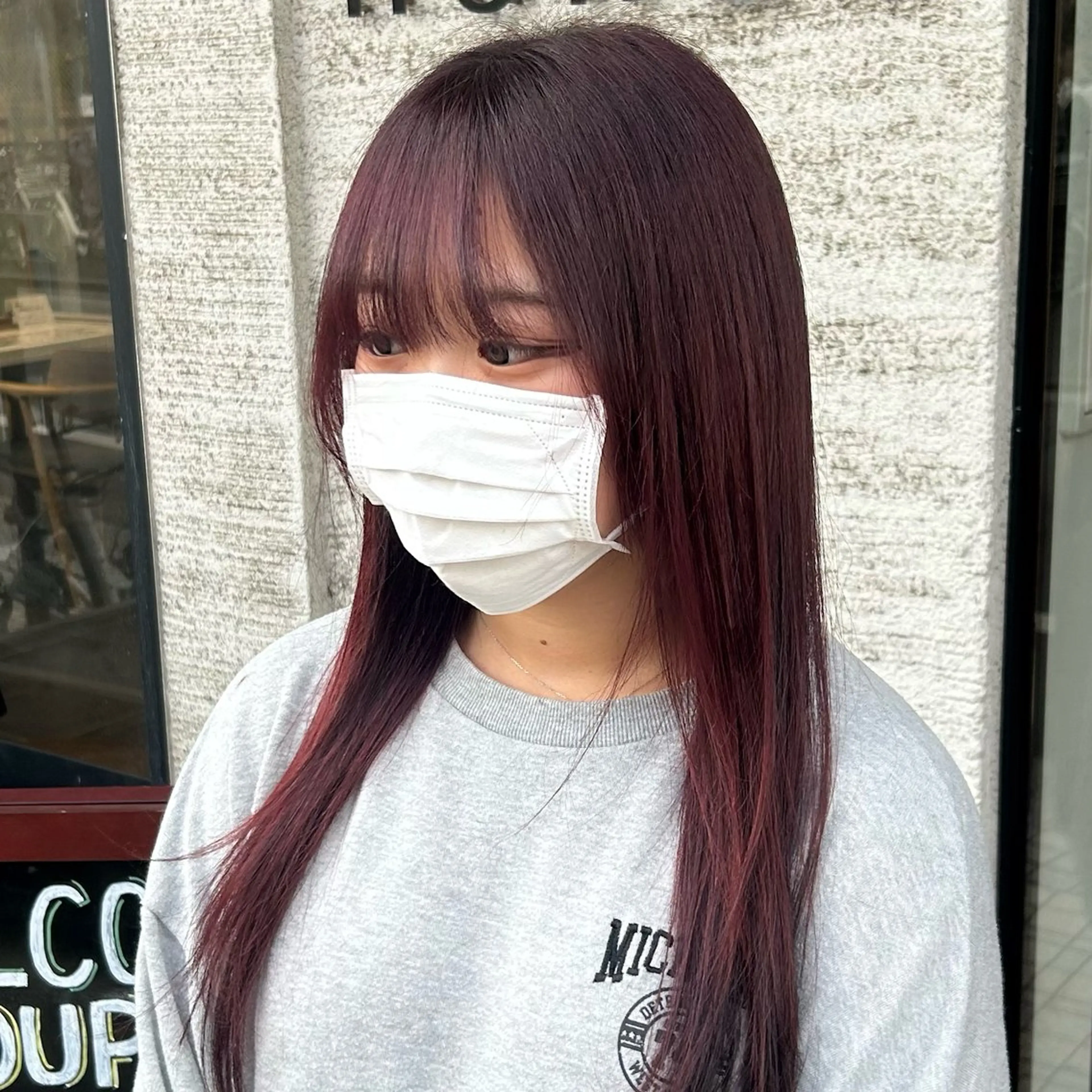 カラー レッドカラー ココナ./ 艶っぽカラー🐏のヘアスタイル