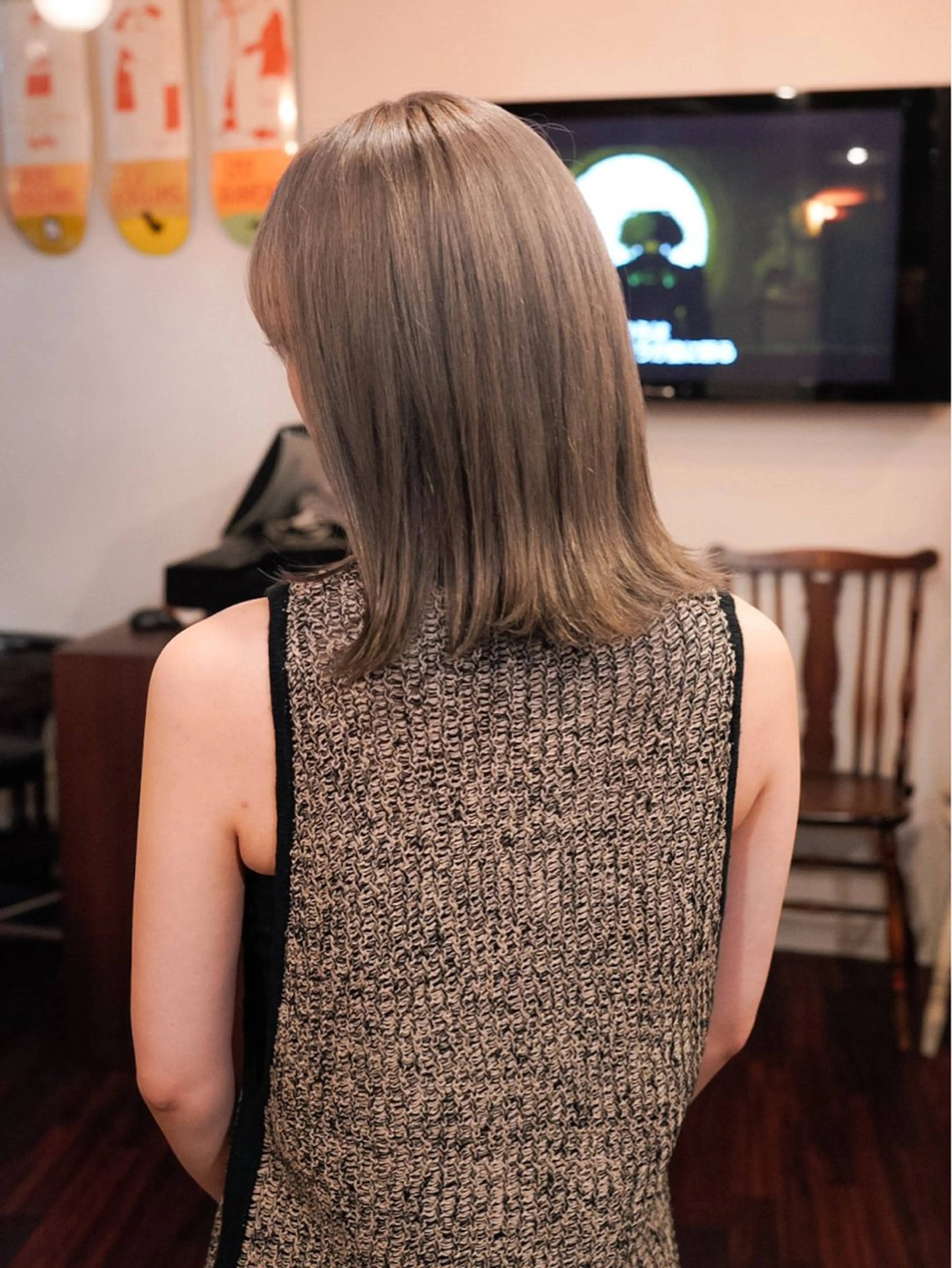 ミディアム カラー 千葉 慎也のヘアスタイル