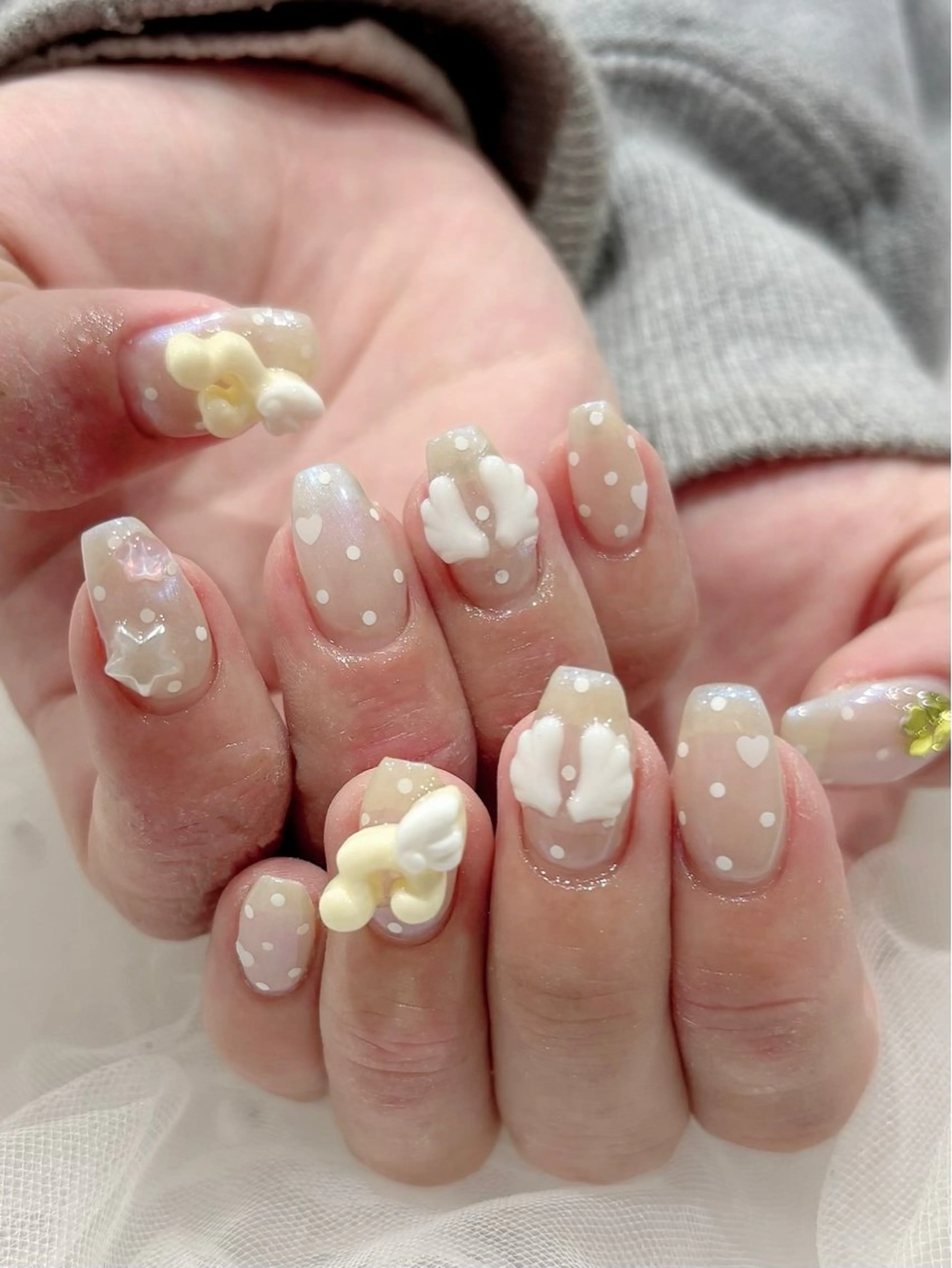 ネイル Zir nail 津田沼店所属・☁️ ゆい 🧸💛のネイルデザイン