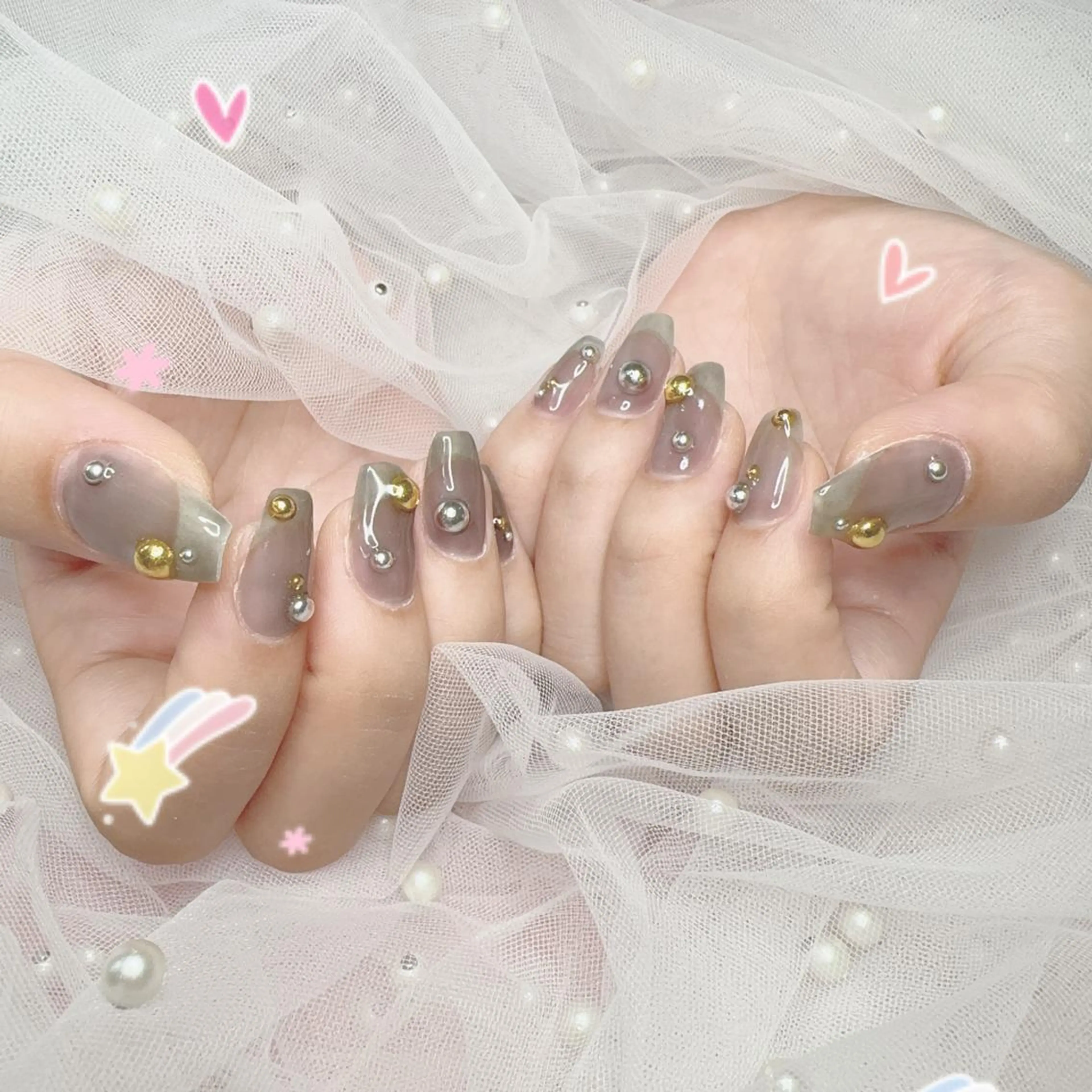 ネイル ハンドネイル 🎀シズカ nail🎀のネイルデザイン