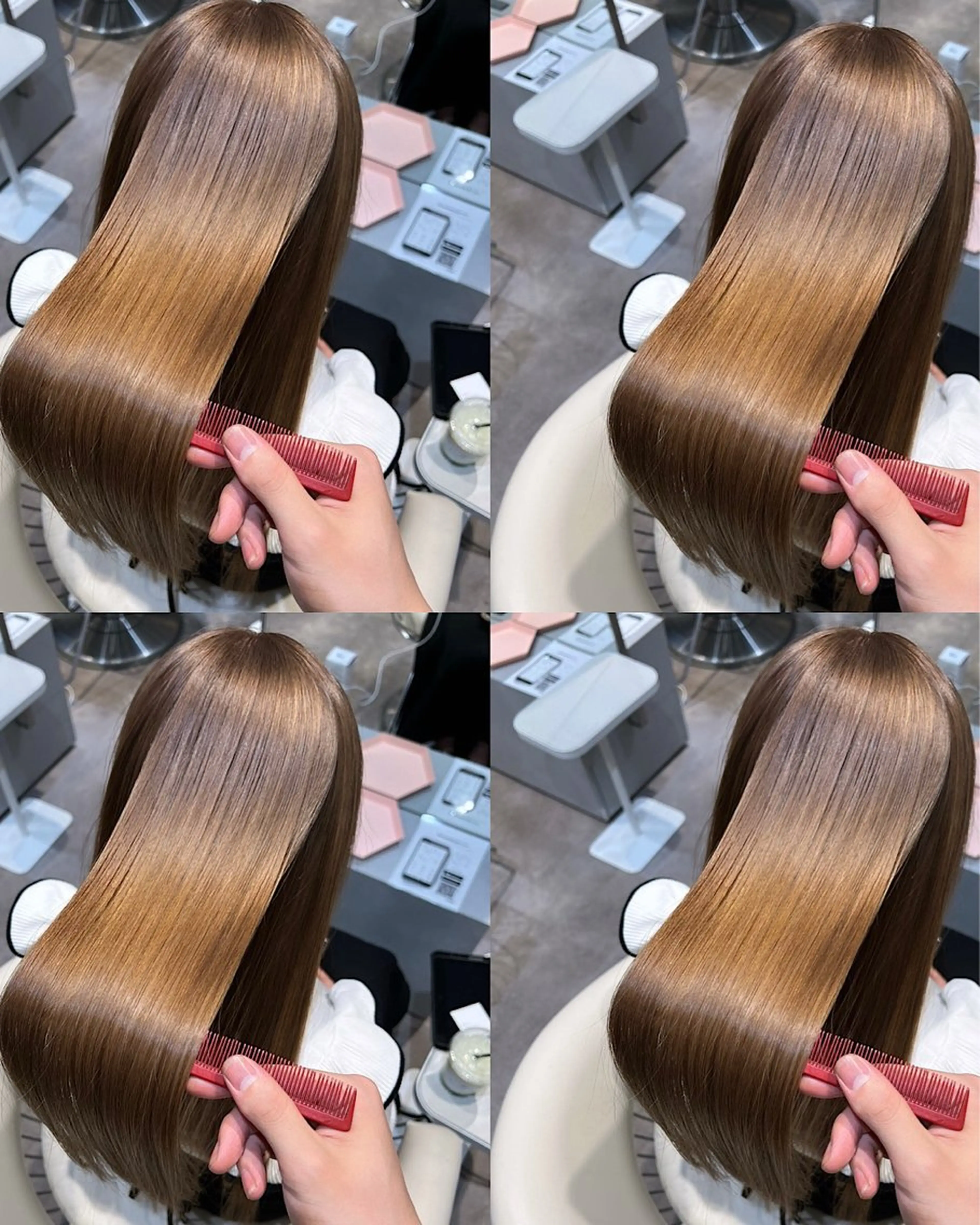 ミディアム カラー 縮毛矯正 トリートメント 💎透明感カラー特化 💎TAISEIのヘアスタイル