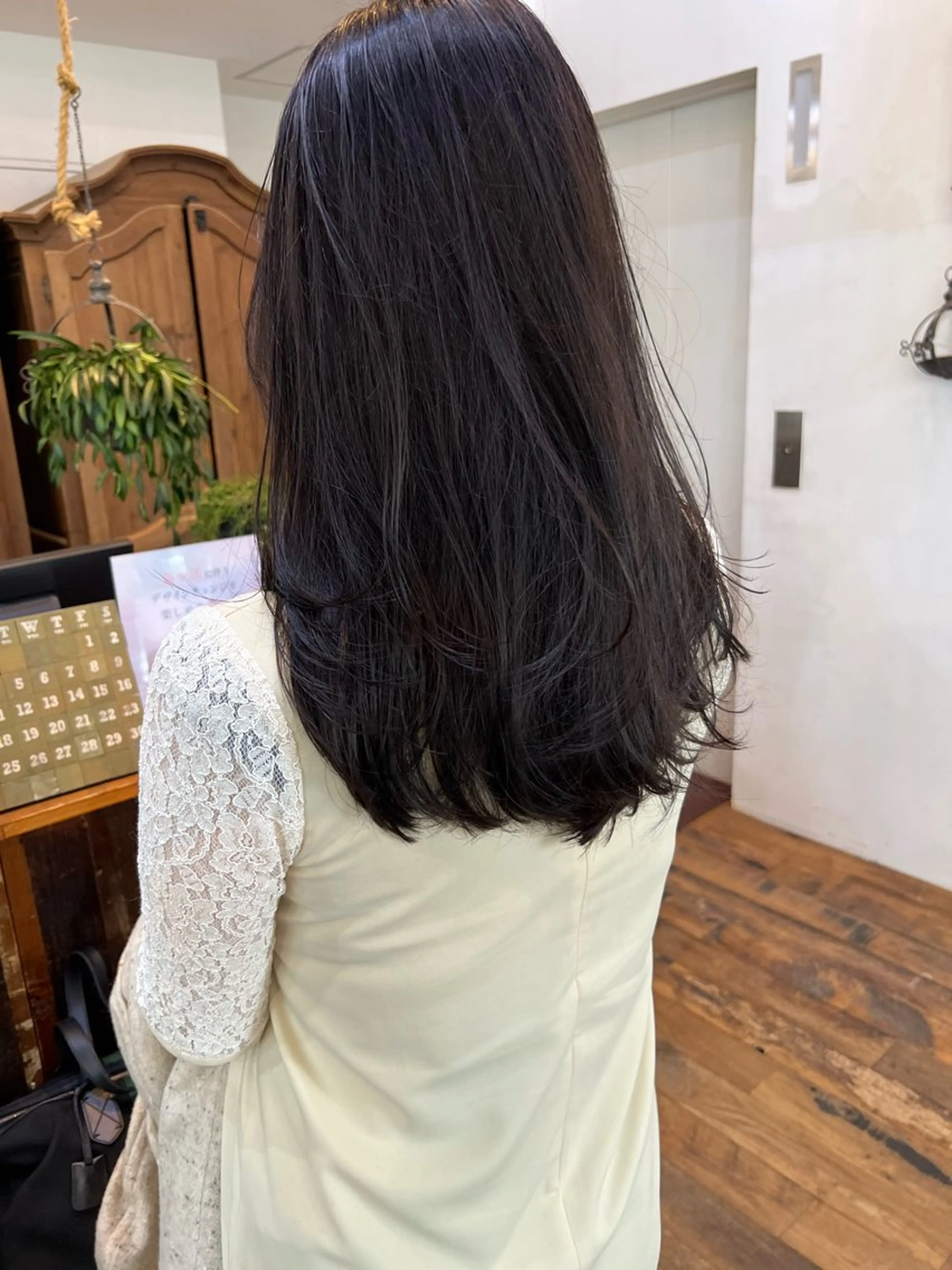 ロング 韓国風ヘア レイヤーカット ロング カット belle 表参道 terrace所属・抜きっぱなしブロンド /ハイトーン/カナタのヘアスタイル