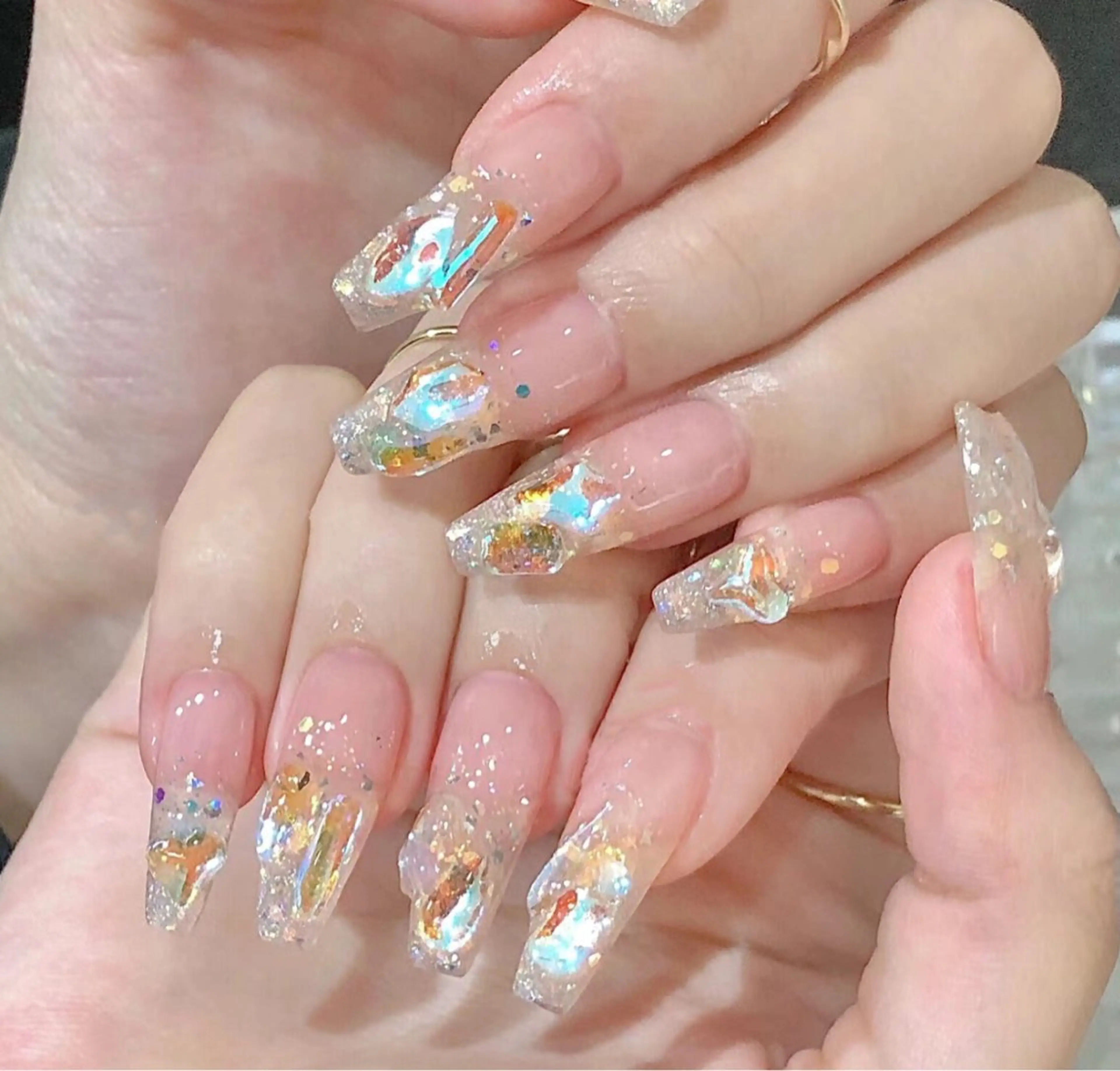 ネイル ハンドネイル M🌷nail 長さだし専門店のネイルデザイン