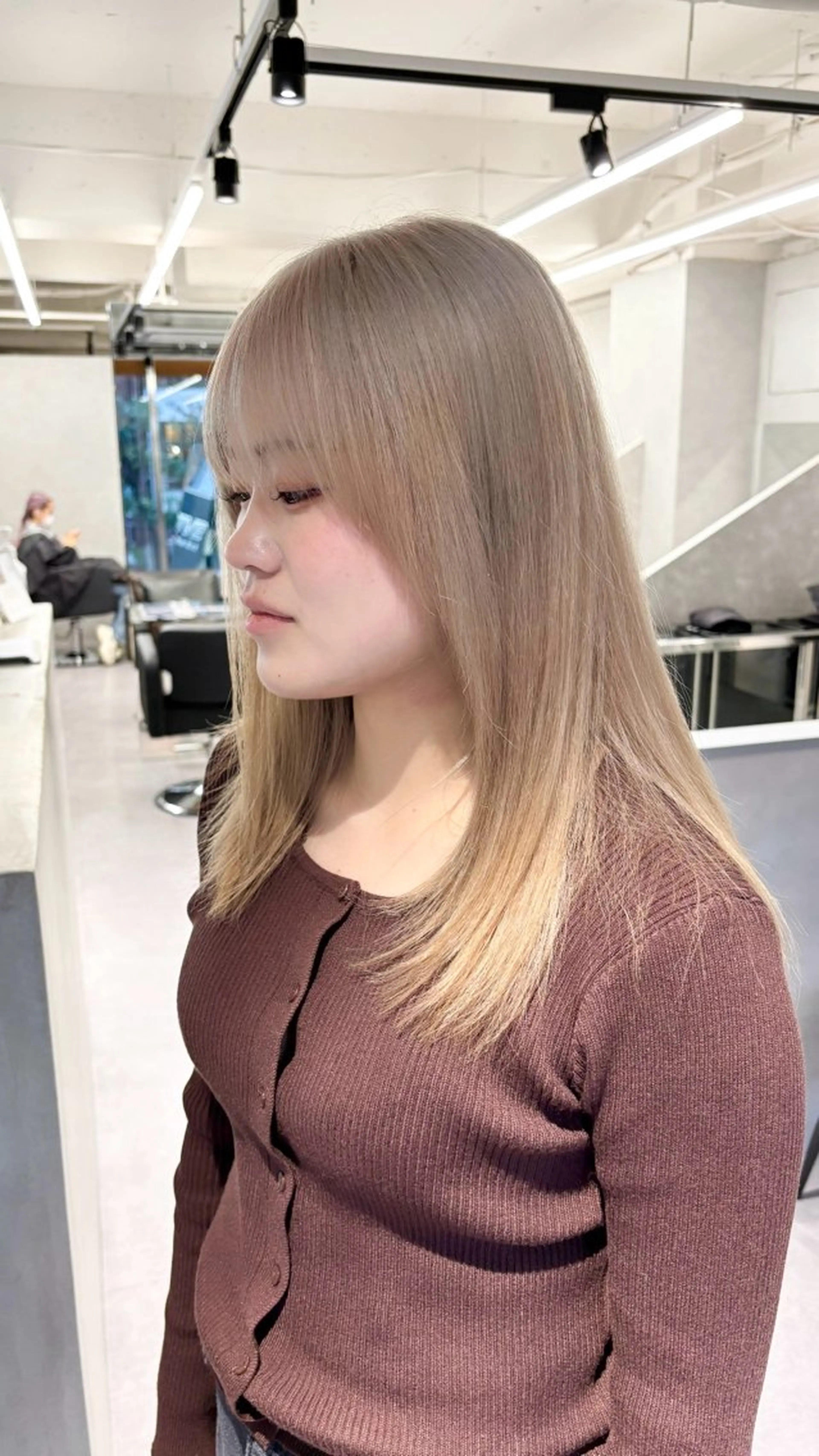 ミディアム カラー デザインカラー 小西勇次のヘアスタイル