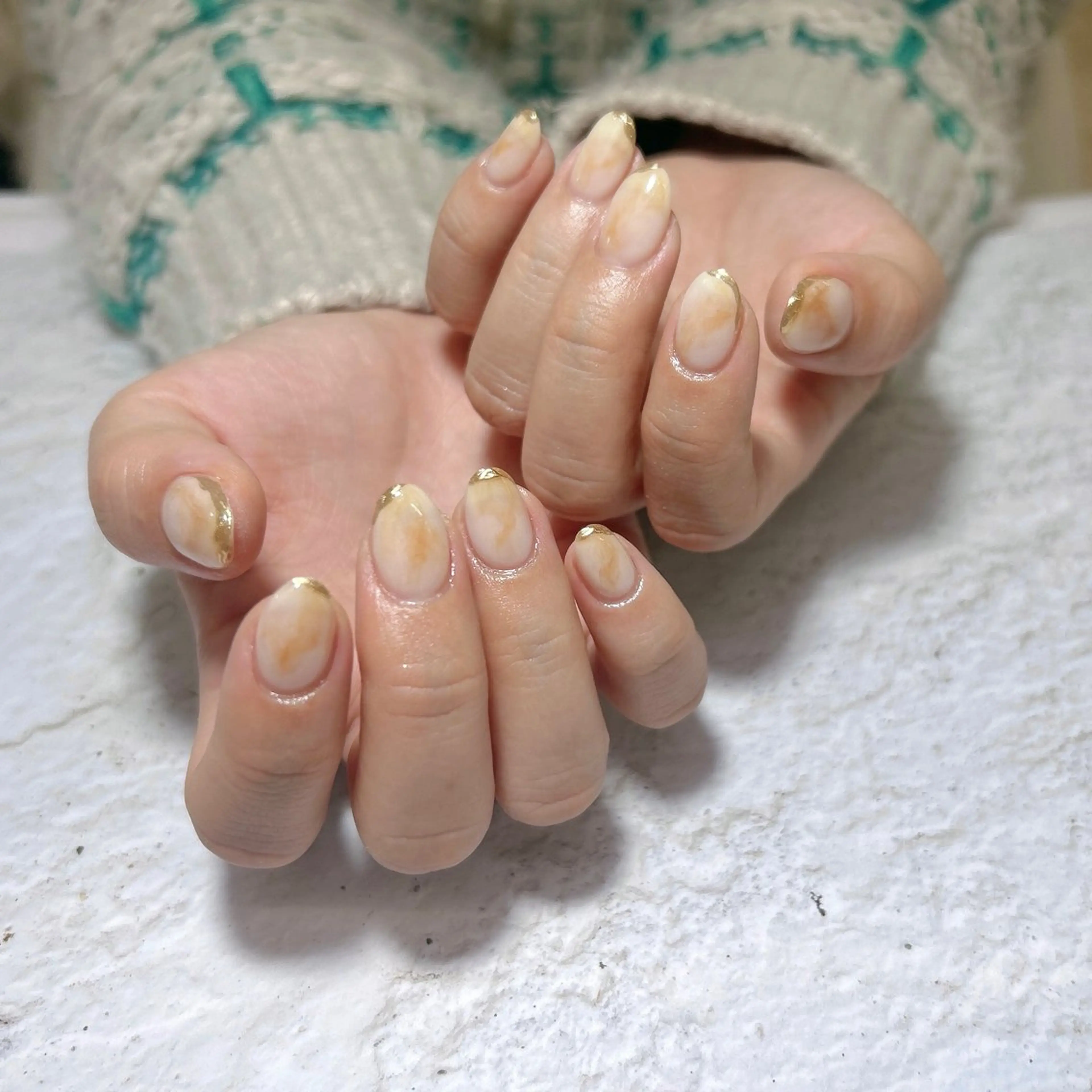 ネイル ニュアンスネイル 閨匠ビューティサロン 新橋店のネイルデザイン