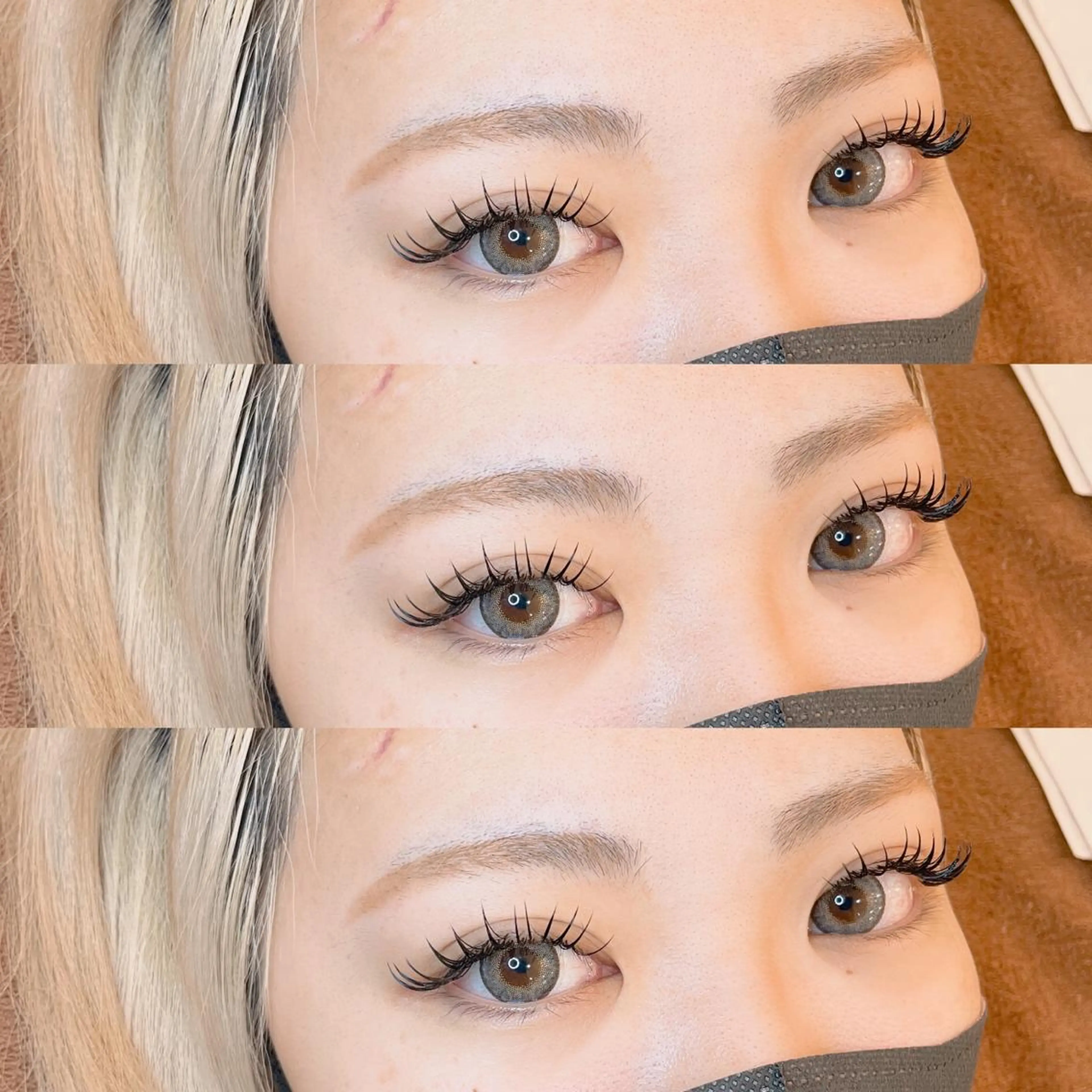 セミロング カラー パーマ ヘアアレンジ メンズ キッズ ネイル マツエク・マツパ アイブロウ 束感まつ毛 マツエク Cupidトップ アイリスト石川のマツエク・マツパデザイン