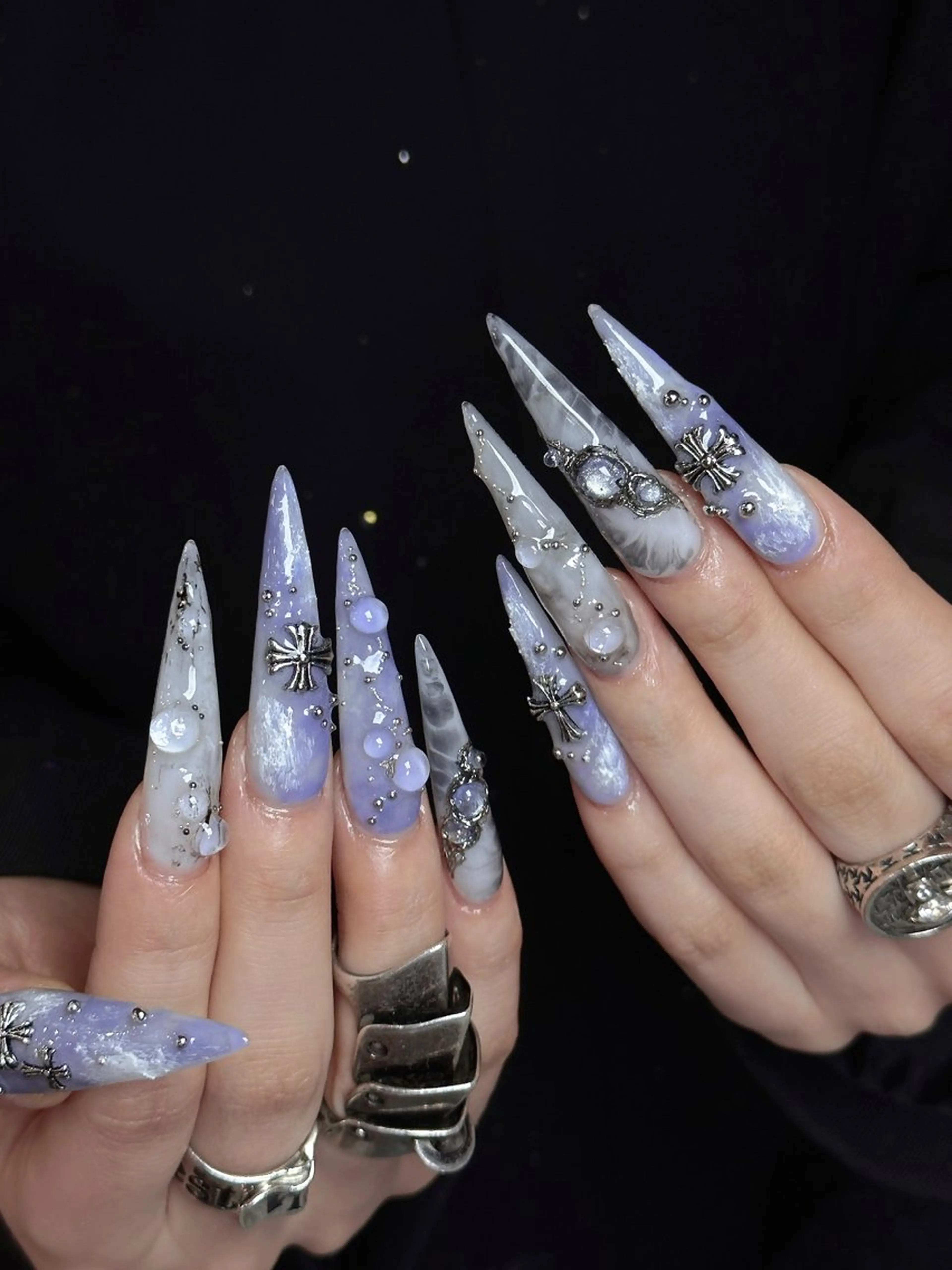 ネイル ハンドネイル Dark honey スカルプ専門原宿店のネイルデザイン