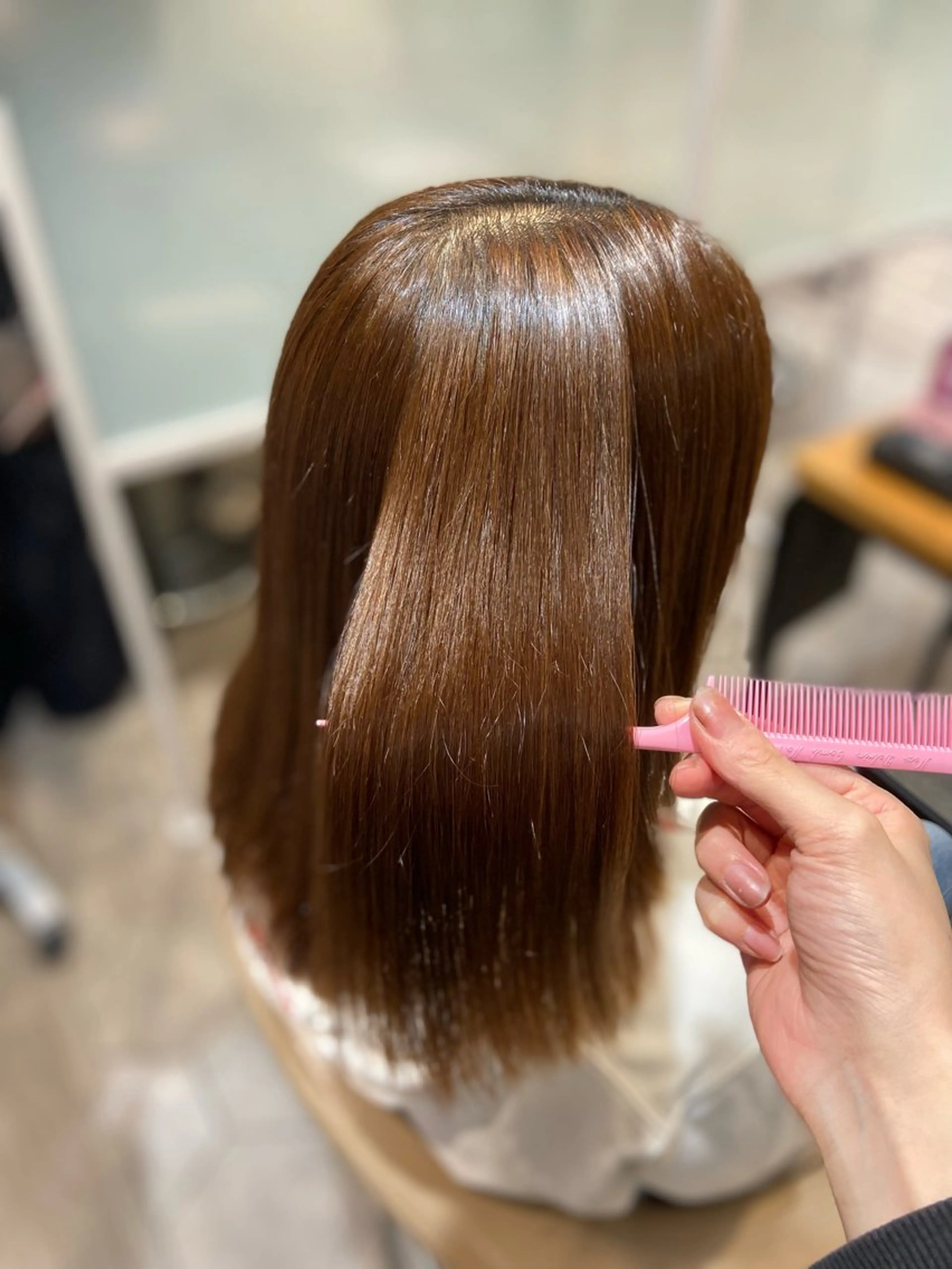 ミディアム 髪質改善✨/ 透明カラー🫧れいなのヘアスタイル