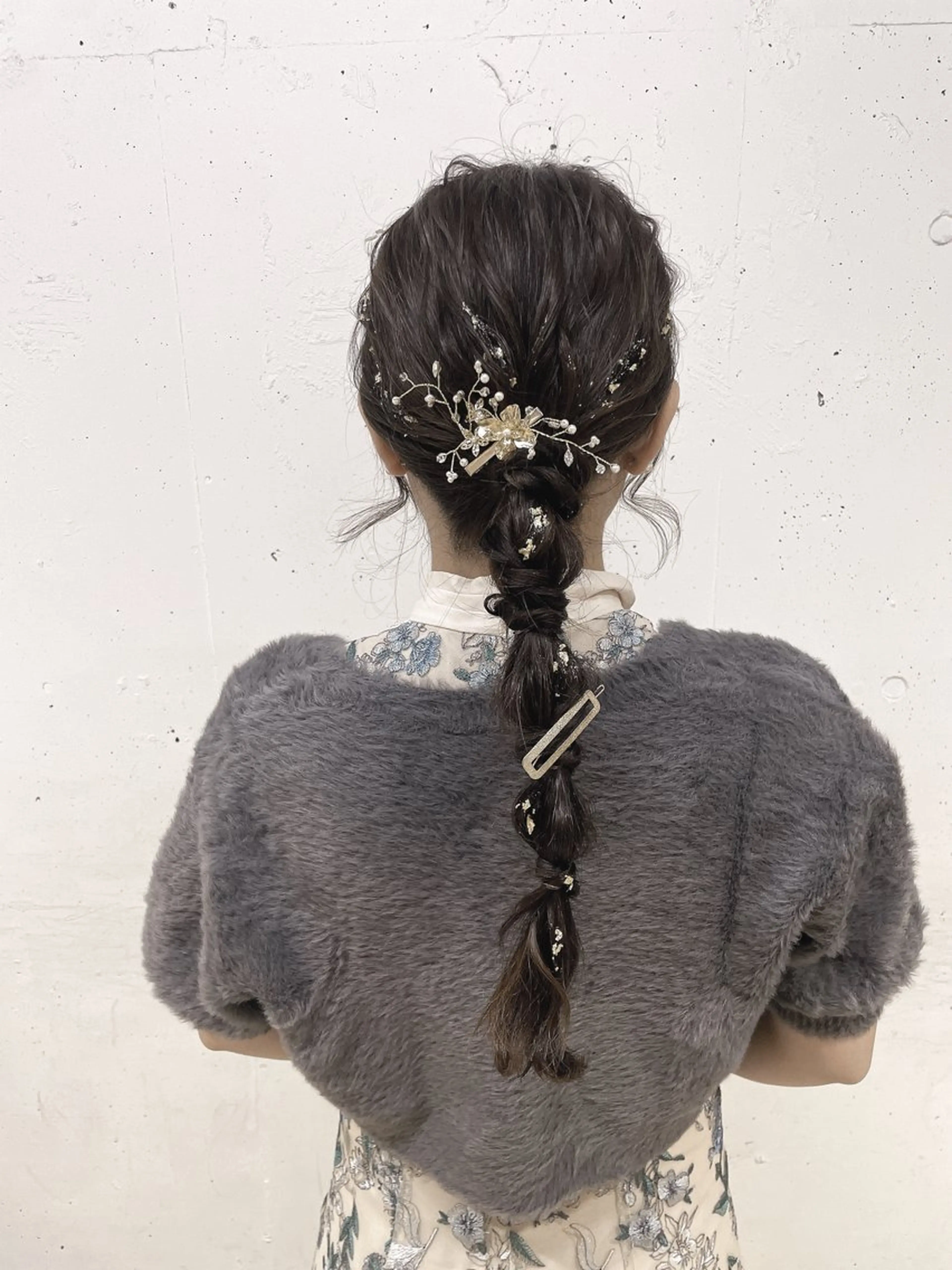 セミロング カラー ヘアアレンジ ヘアセット 髪質改善/縮毛/新宿 🫧SUZUKA🫧のヘアスタイル