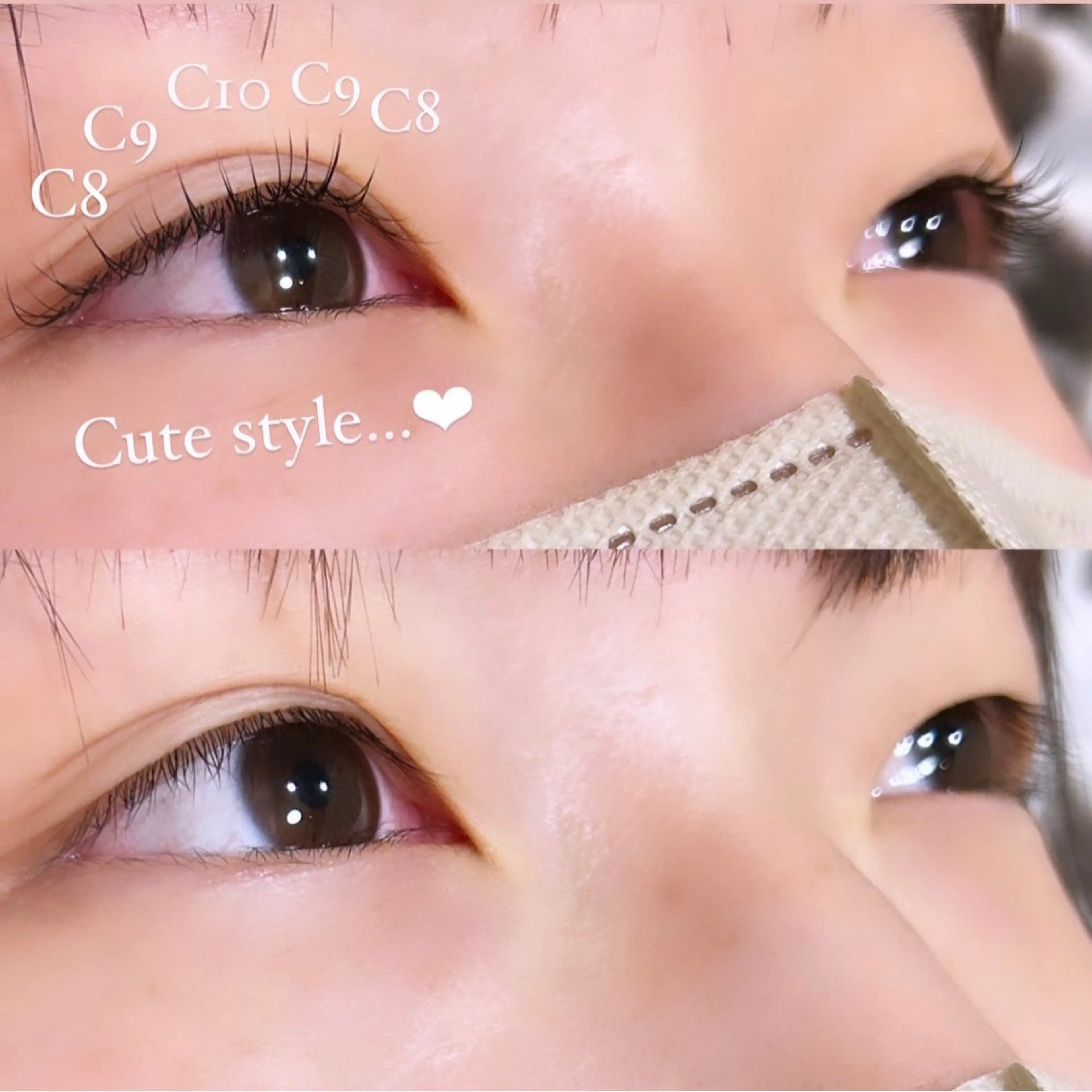 マツエク・マツパ Cカール キュート ミンク 🩷ྀི中村 ほのか🧸🌷のマツエク・マツパデザイン