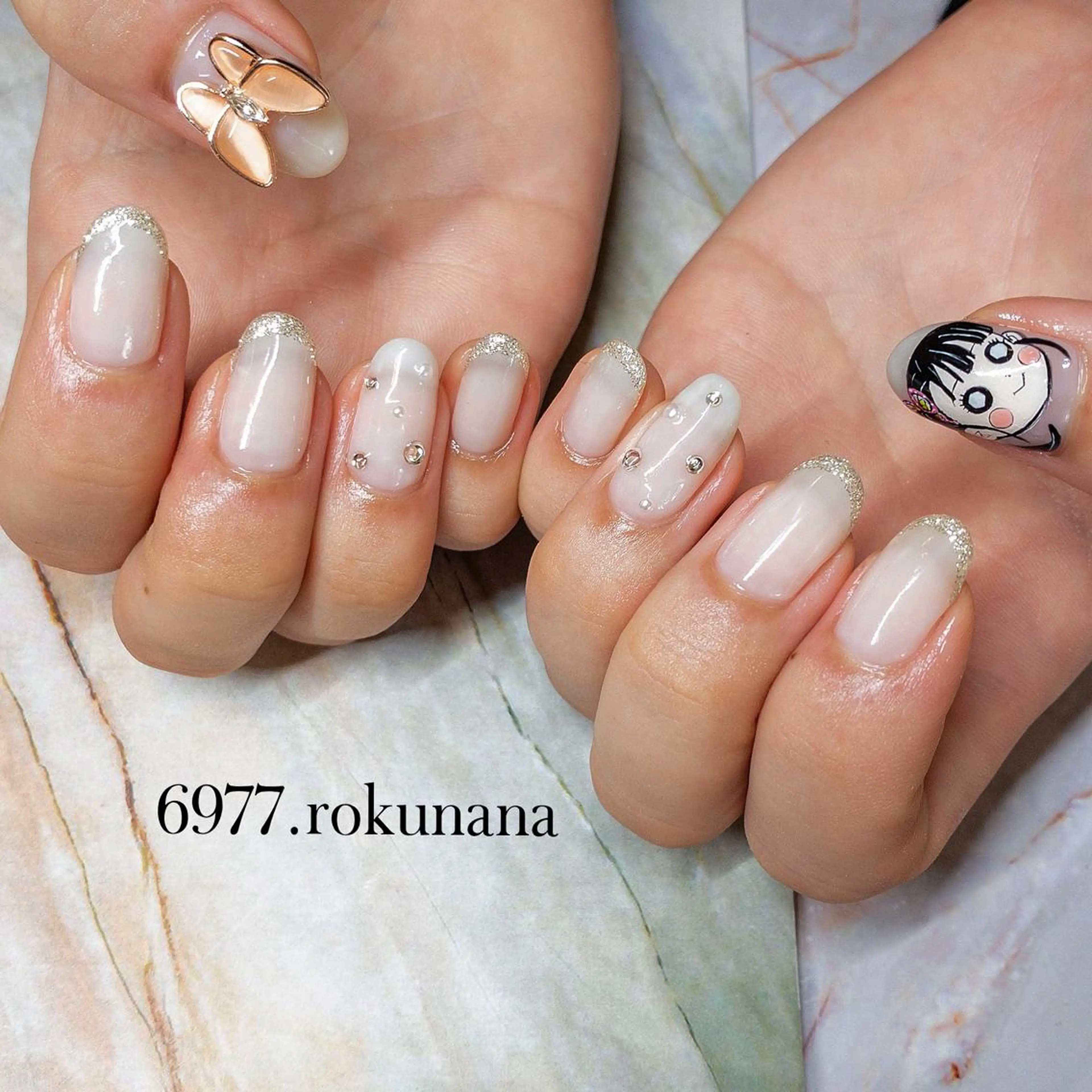 ネイル 持ち込み rokunana 佐野のネイルデザイン