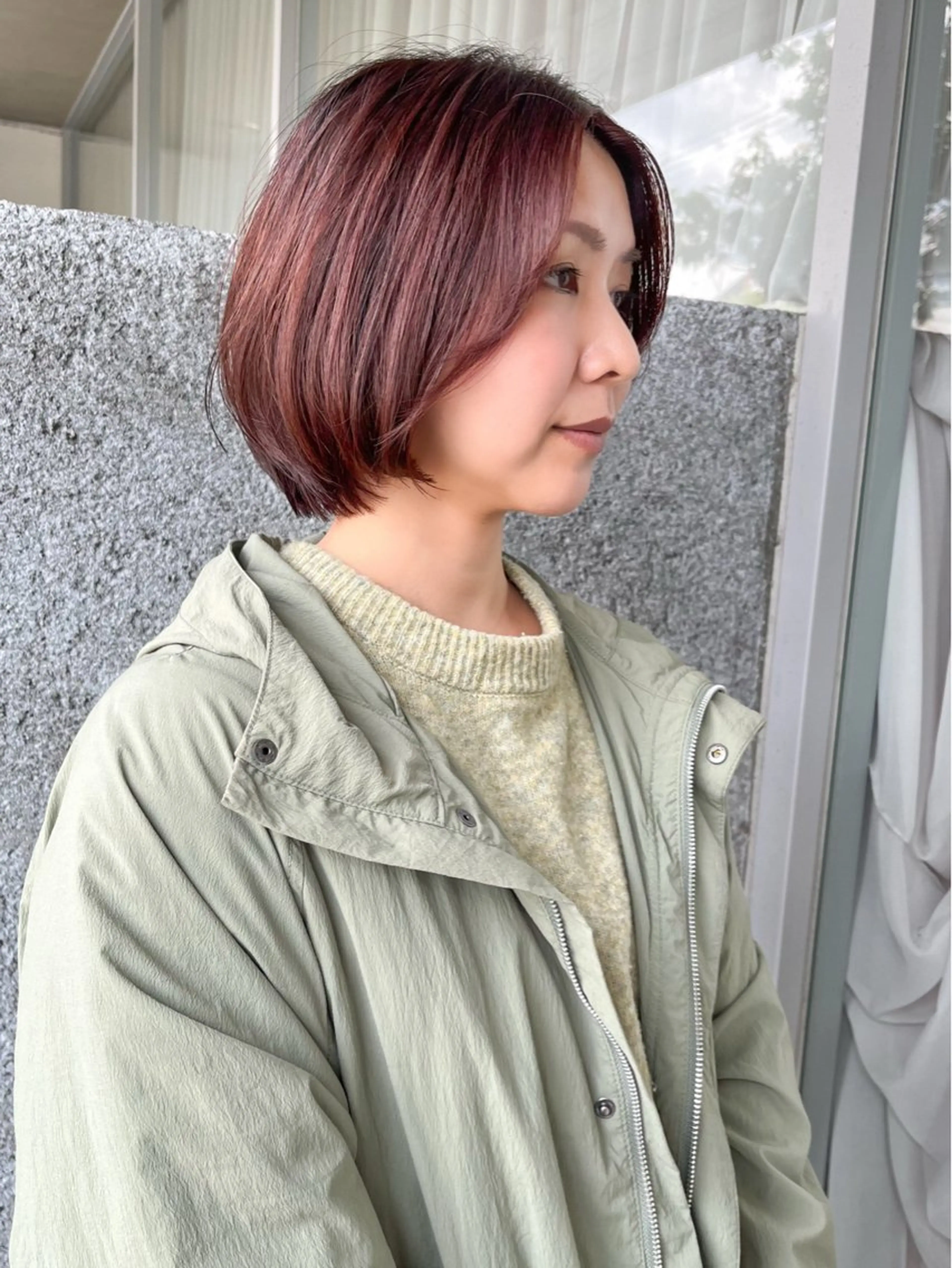 ミディアム ボブ レイヤー/ショート ボブ/コジマショウタのヘアスタイル