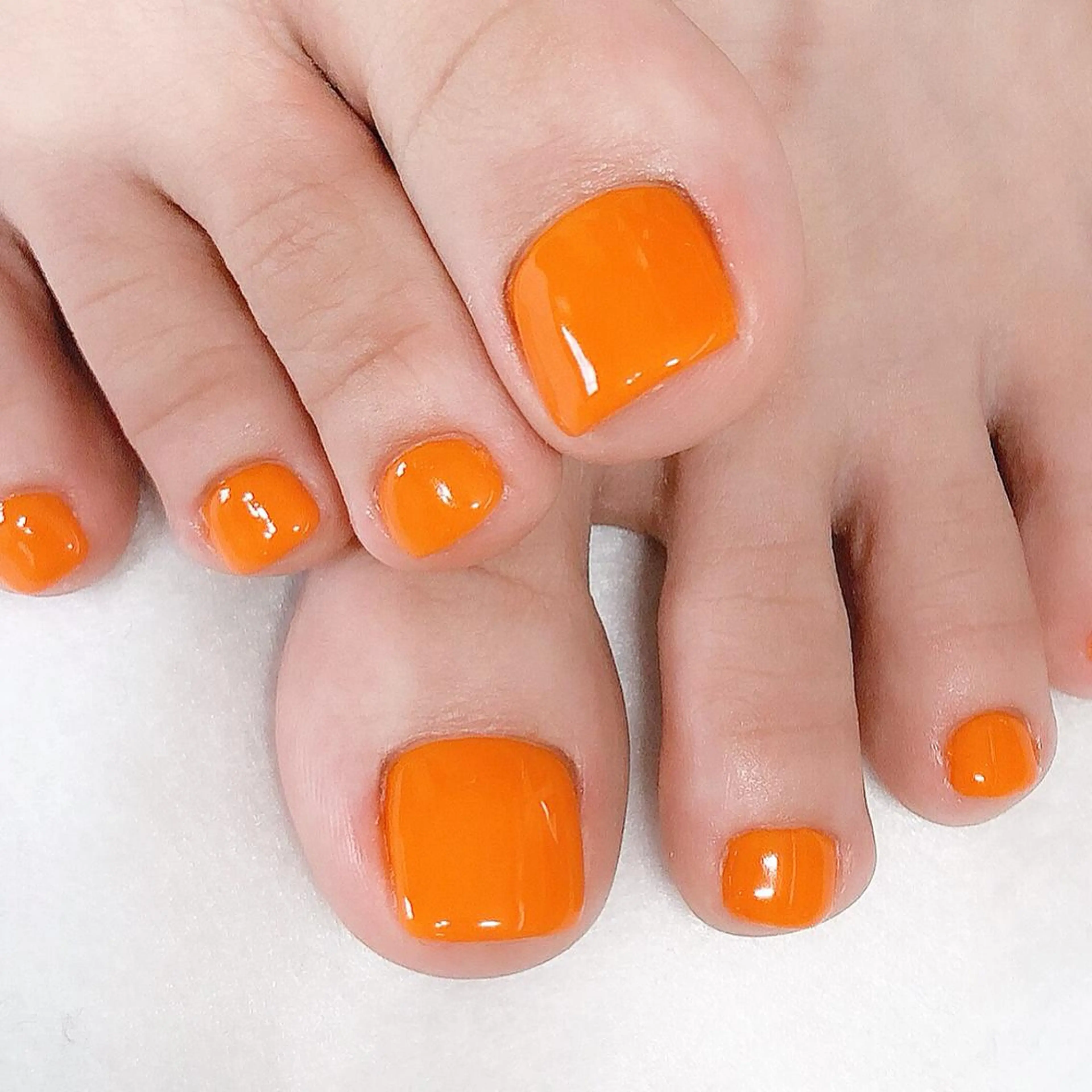 ネイル フットネイル ジェルネイル ワンカラーネイル 東 千夏のネイルデザイン