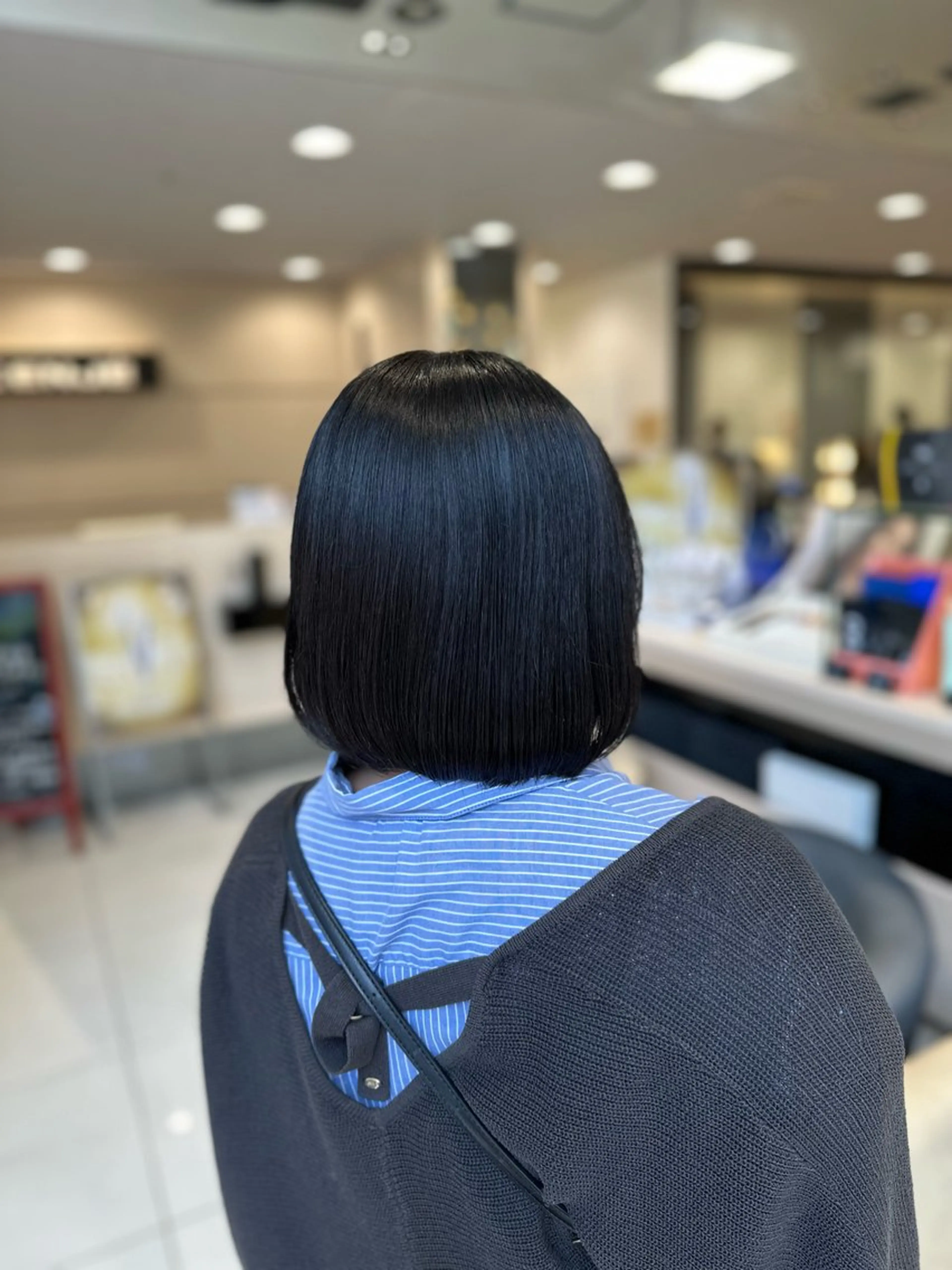 ミディアム カラー ボブ カット ヘアカラー クロスパーマ/うる艶 カラー/Kurumiのヘアスタイル