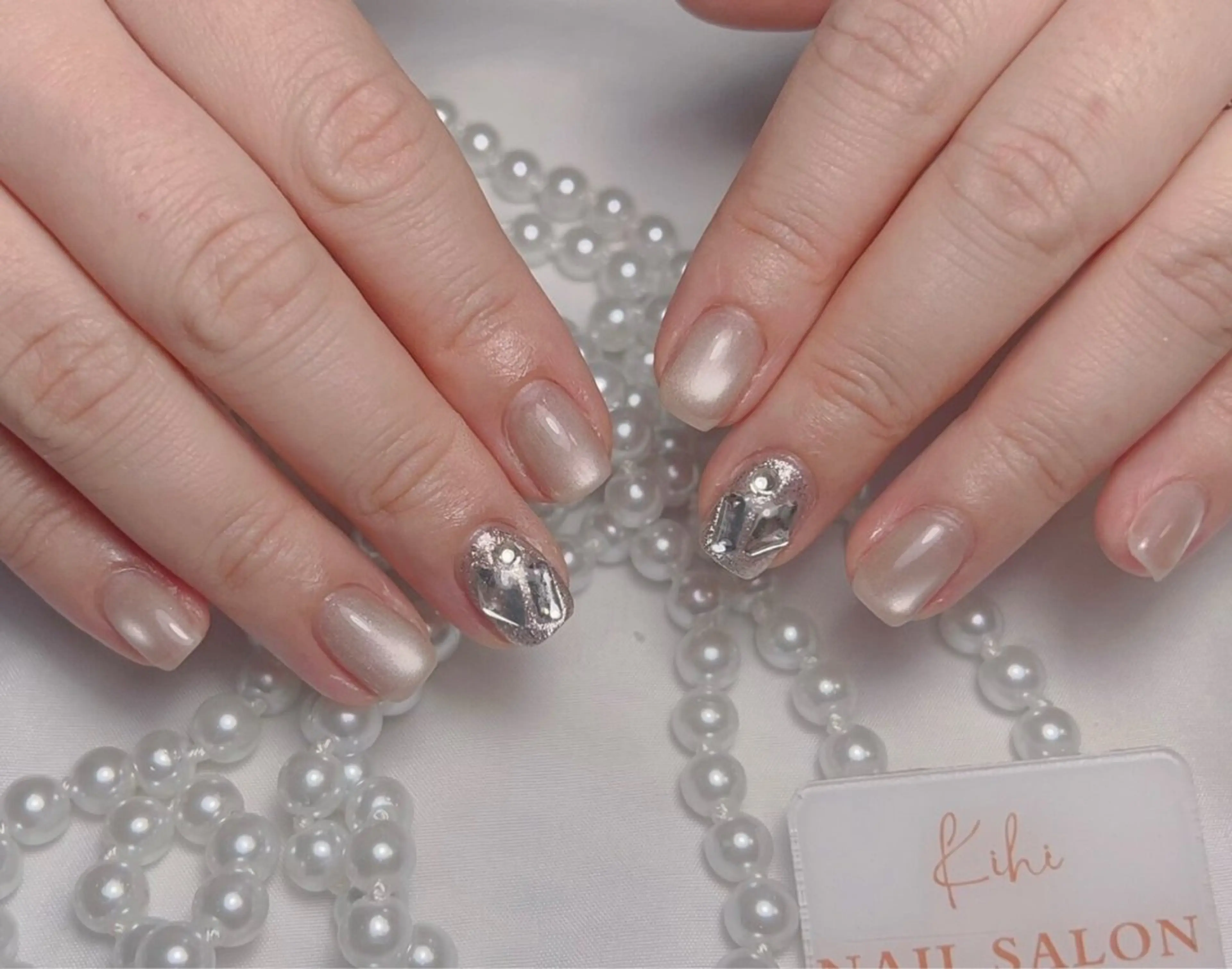 ネイル アートネイル フレンチネイル ジェルネイル グラデーション 韓国ネイル 村中 ハナのネイルデザイン