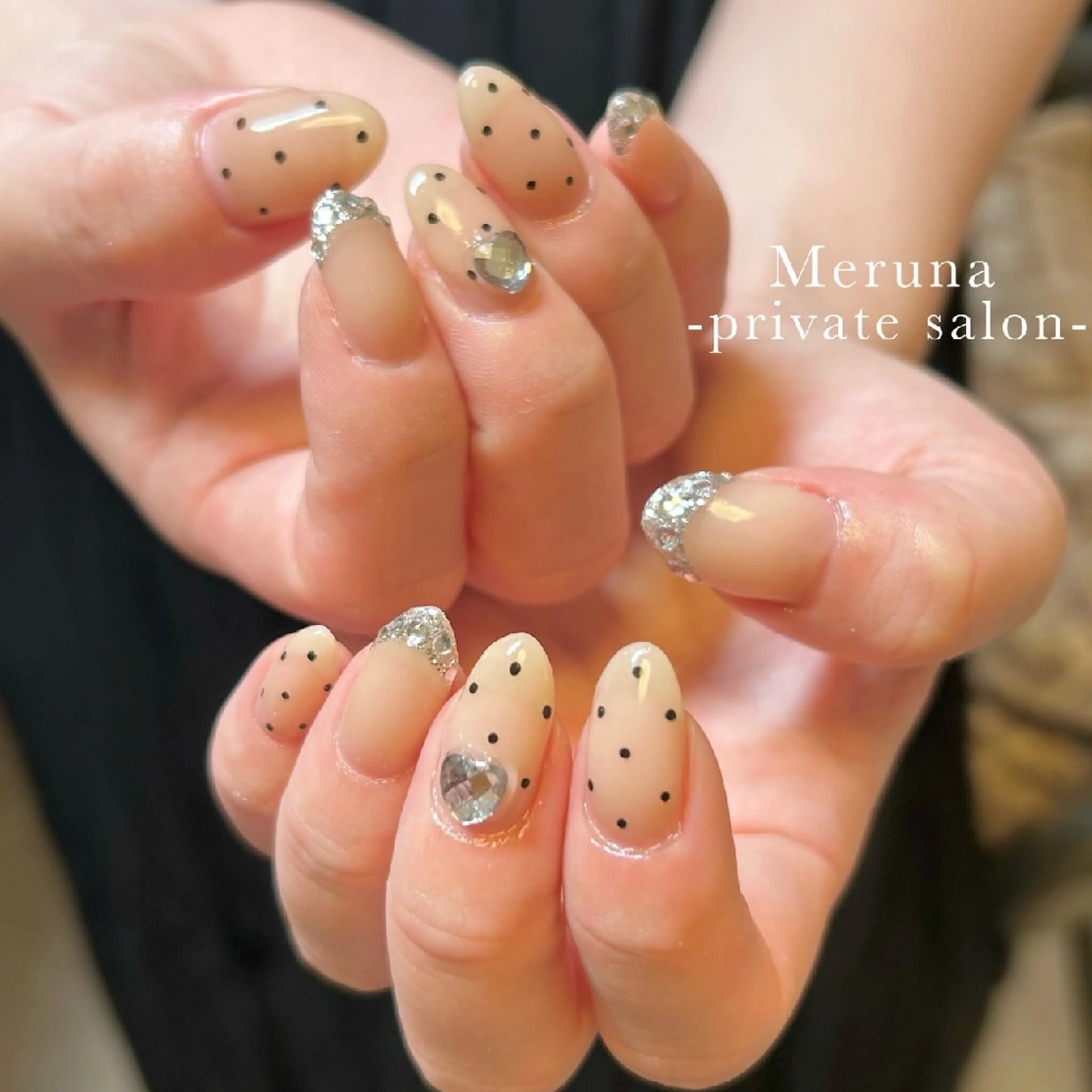 ネイル ワンホンネイル ハンドネイル Meruna .ﾒﾙｰﾅ.のネイルデザイン