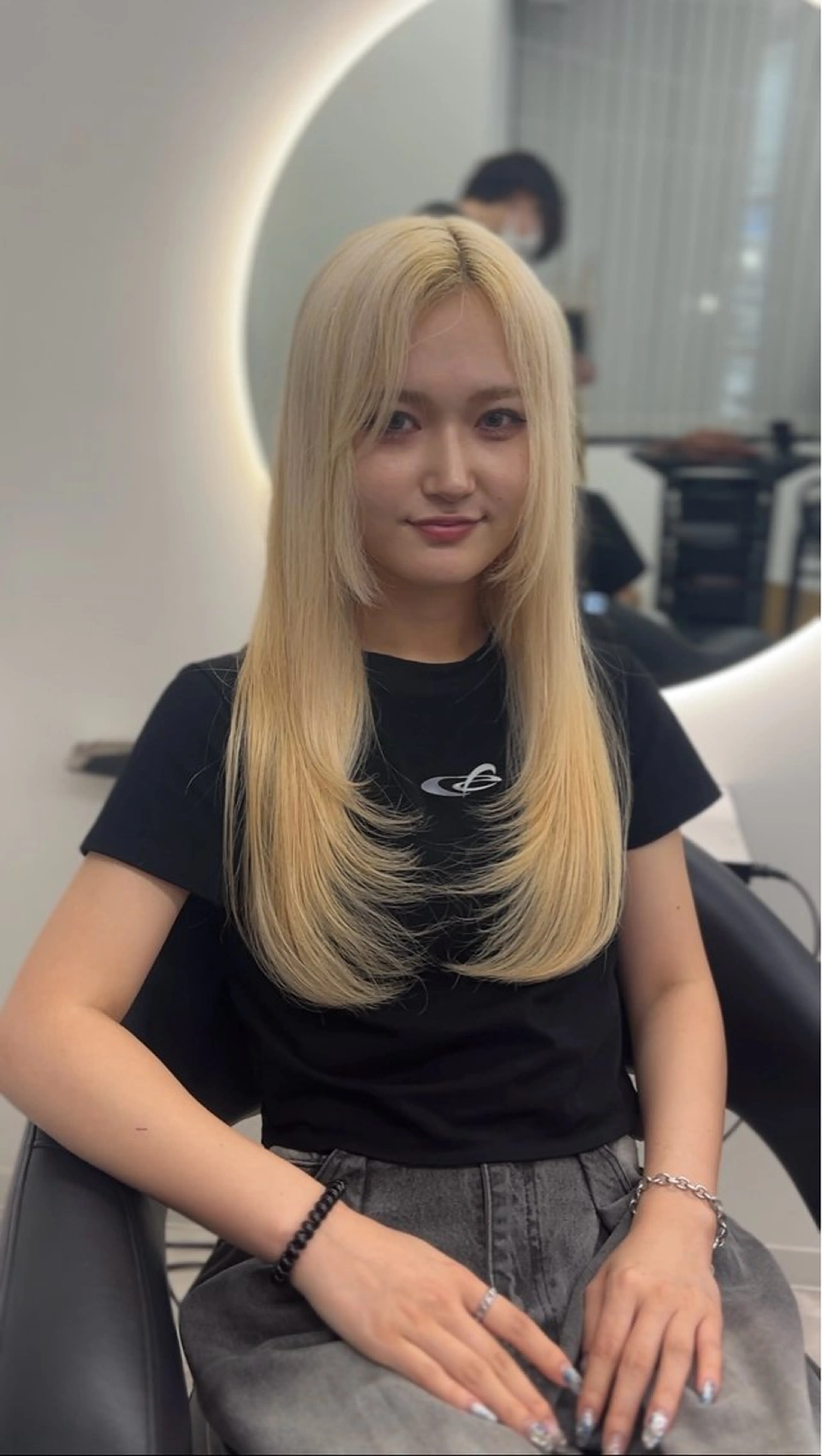 ロング ヘアカラー ✨パーマ×ハイトーン Futo✨のヘアスタイル