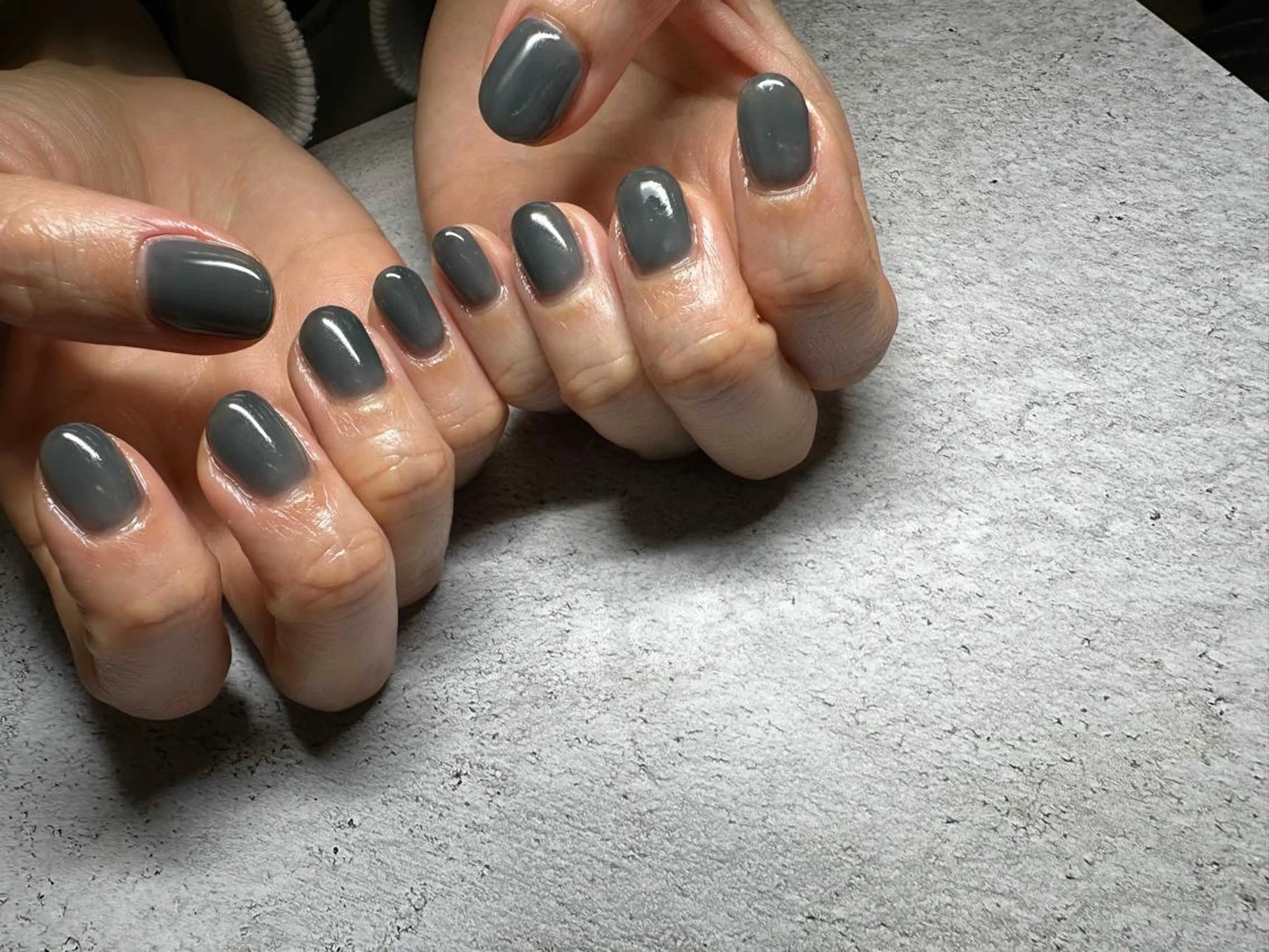 ネイル ブルー ワンカラーネイル シンプルネイル ハンドネイル MELLMODE所属・Nakano Kanaのネイルデザイン