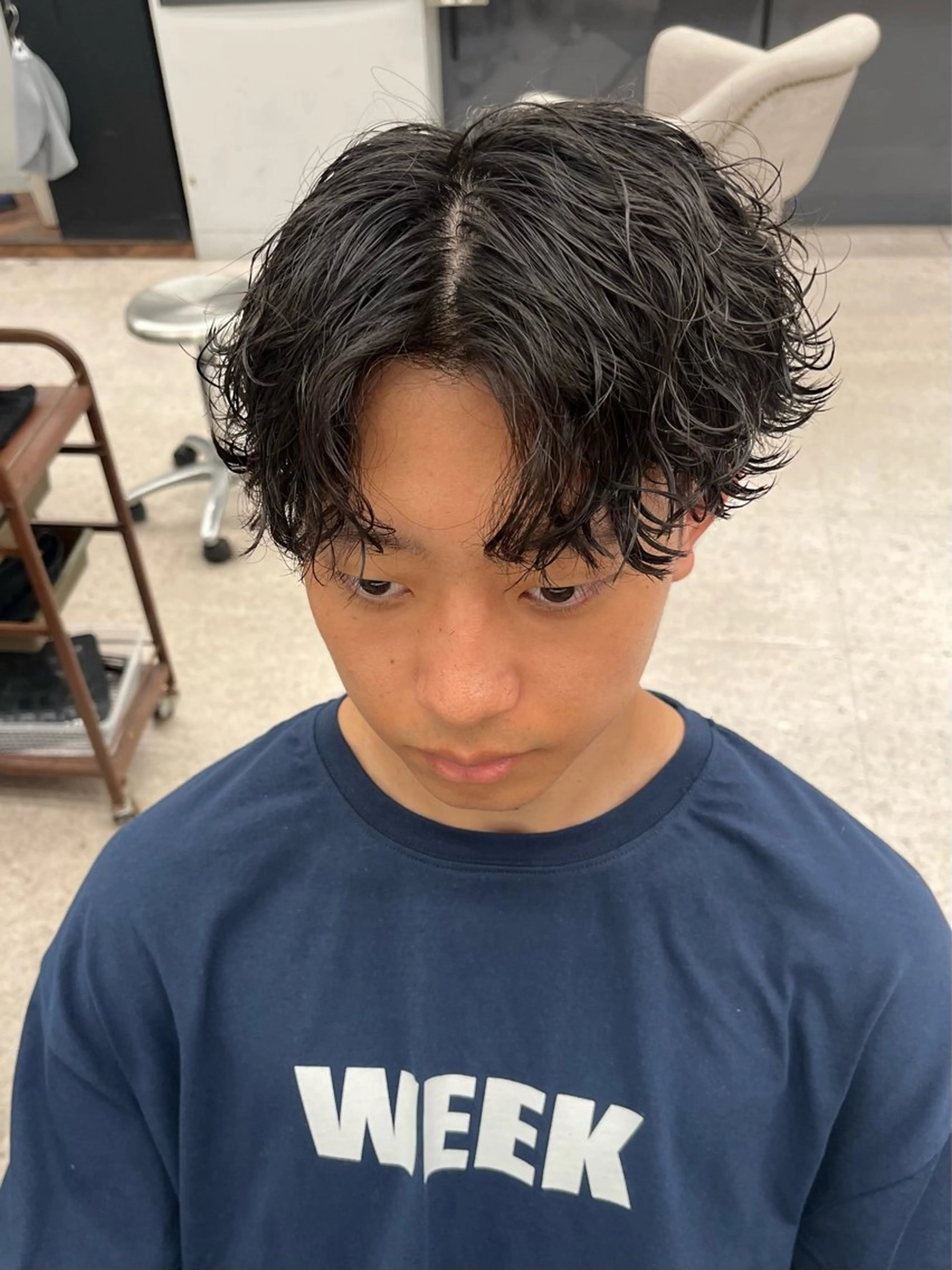 パーマ メンズ メンズパーマ 波巻きパーマ カット パーマ 🍐シャドウパーマ メンズ特化/守岡🍐のヘアスタイル