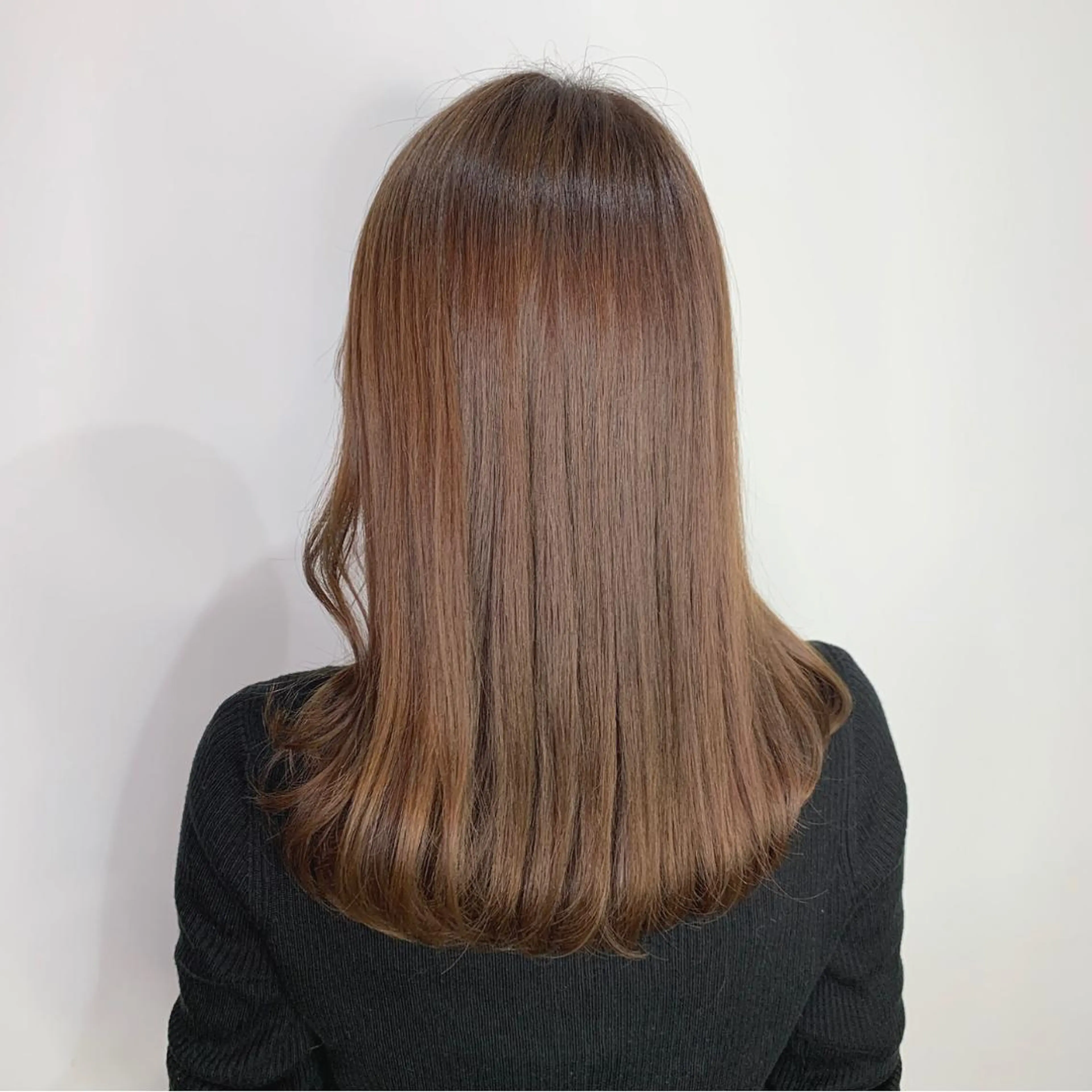 セミロング カラー カット ヘアカラー HARUKA韓国ヘア /Luana梅田のヘアスタイル