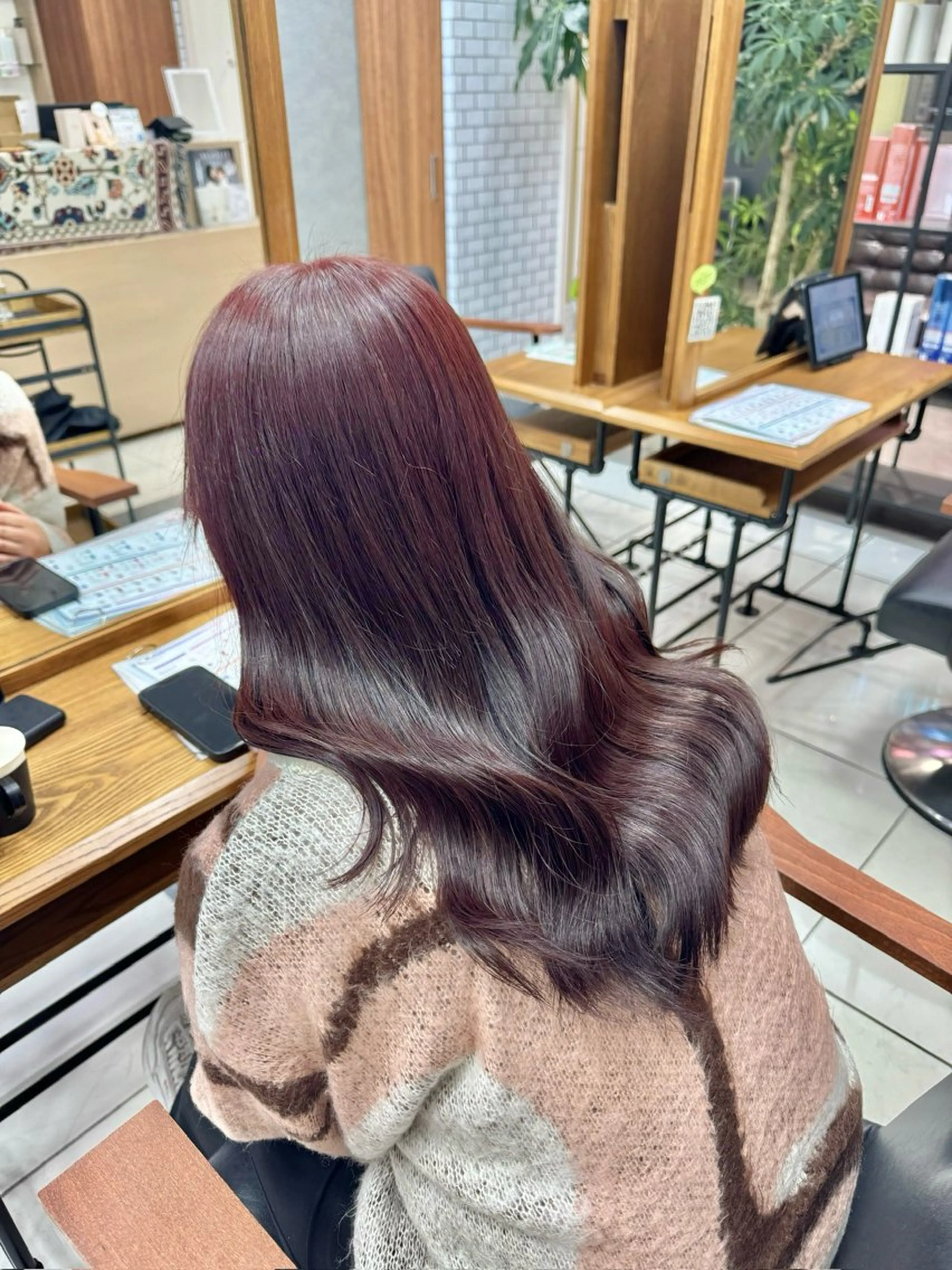 ロング ヘアカラー トリートメント ブリーチ/レイヤー/ 透明感カラー/さくらのヘアスタイル