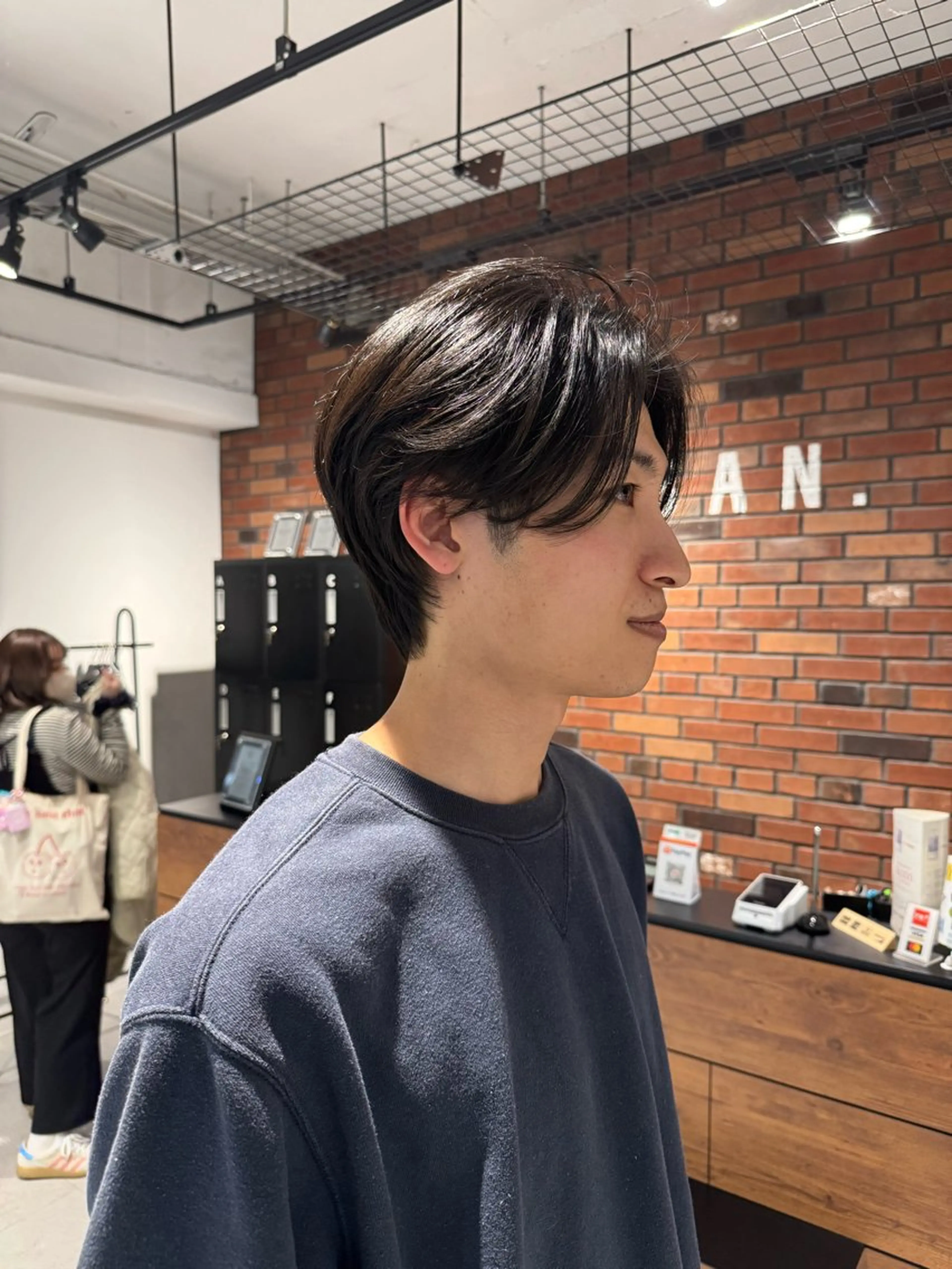 メンズ センターパート 北野谷 篤のヘアスタイル