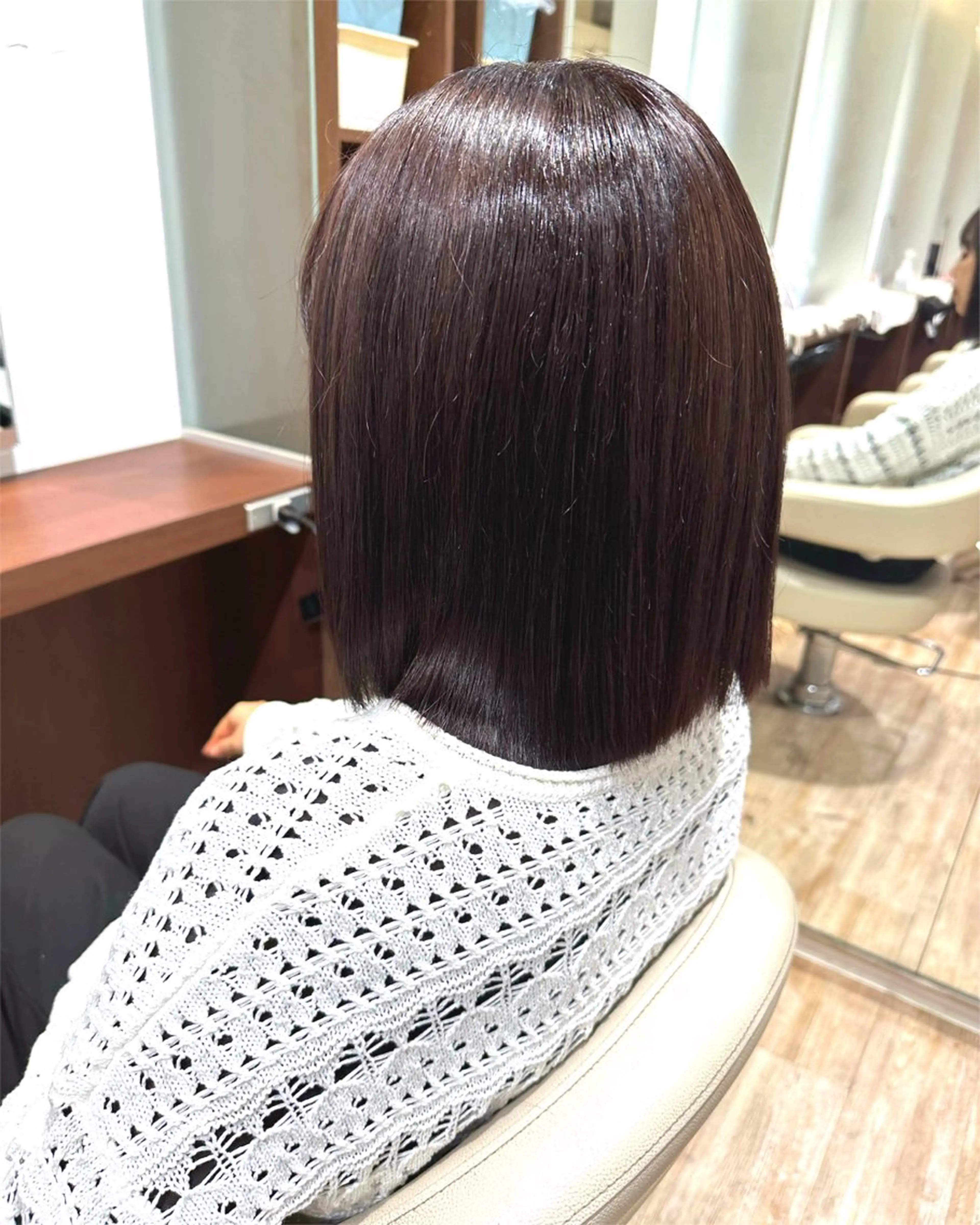 ミディアム カラー ダブルカラー 宇都 唯のヘアスタイル