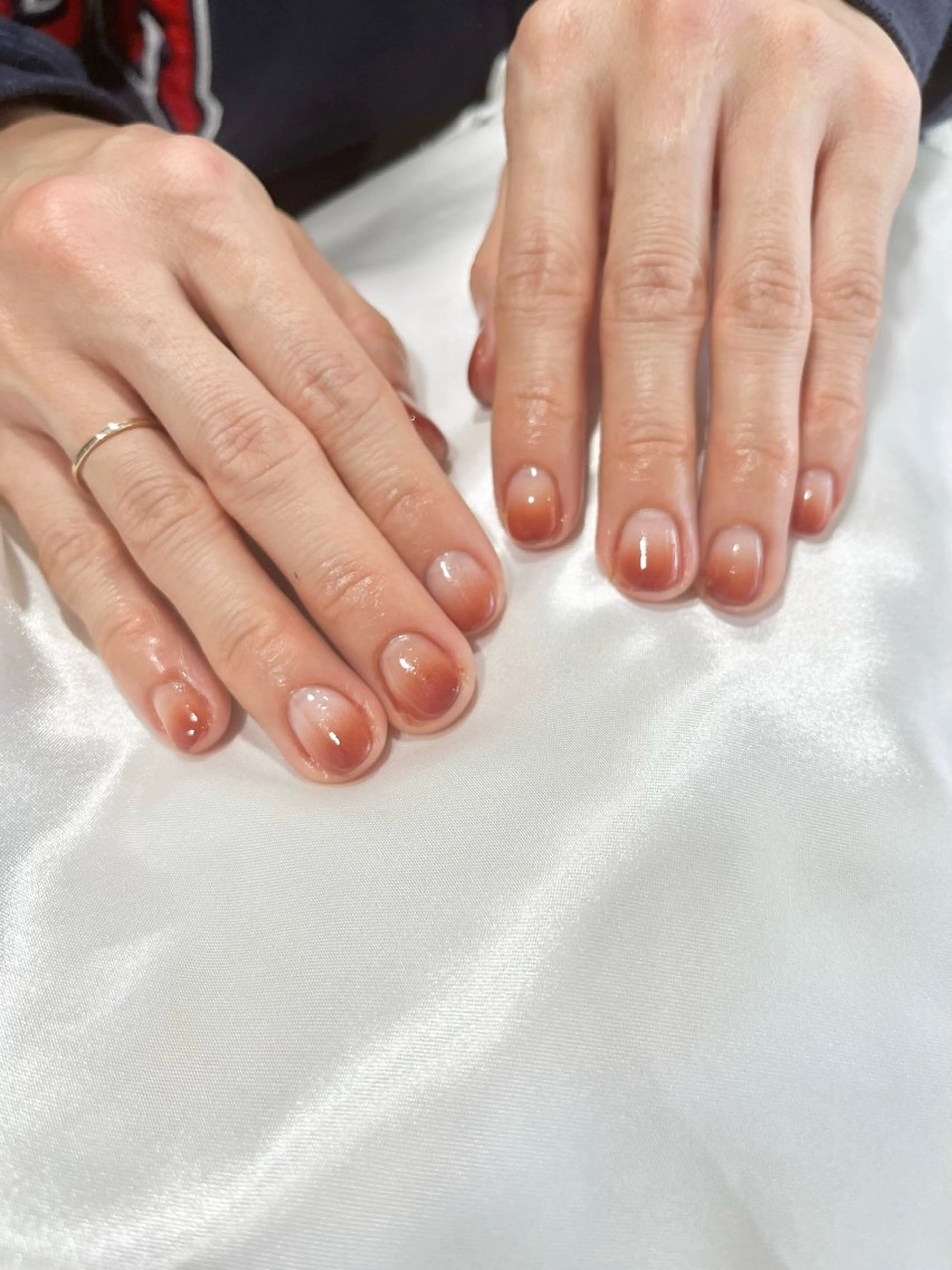 ネイル ブラウン ジェルネイル グラデーション nailsister ただのネイルデザイン